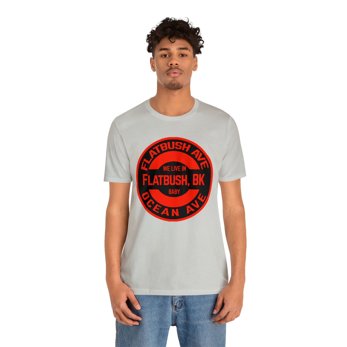 Flatbush, BK - Red - Unisex Jersey Short Sleeve Tee