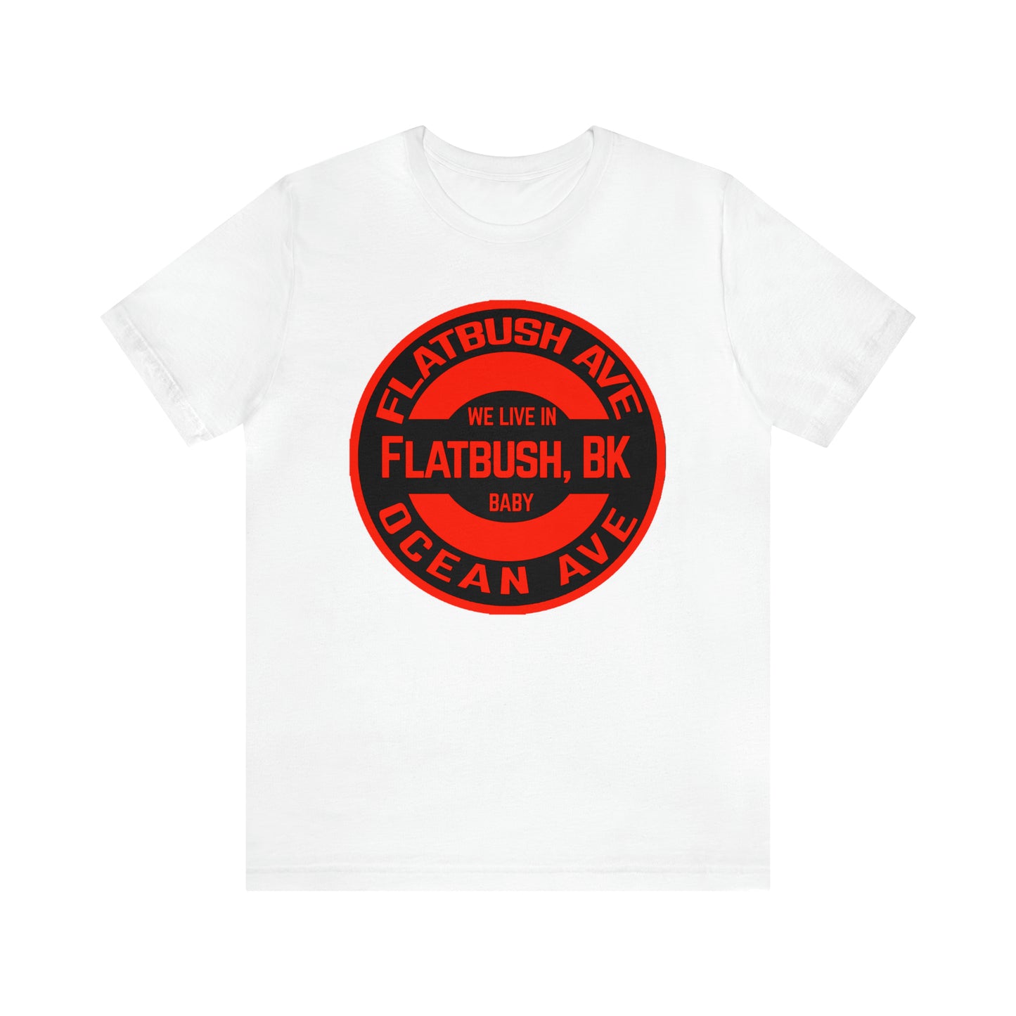 Flatbush, BK - Red - Unisex Jersey Short Sleeve Tee