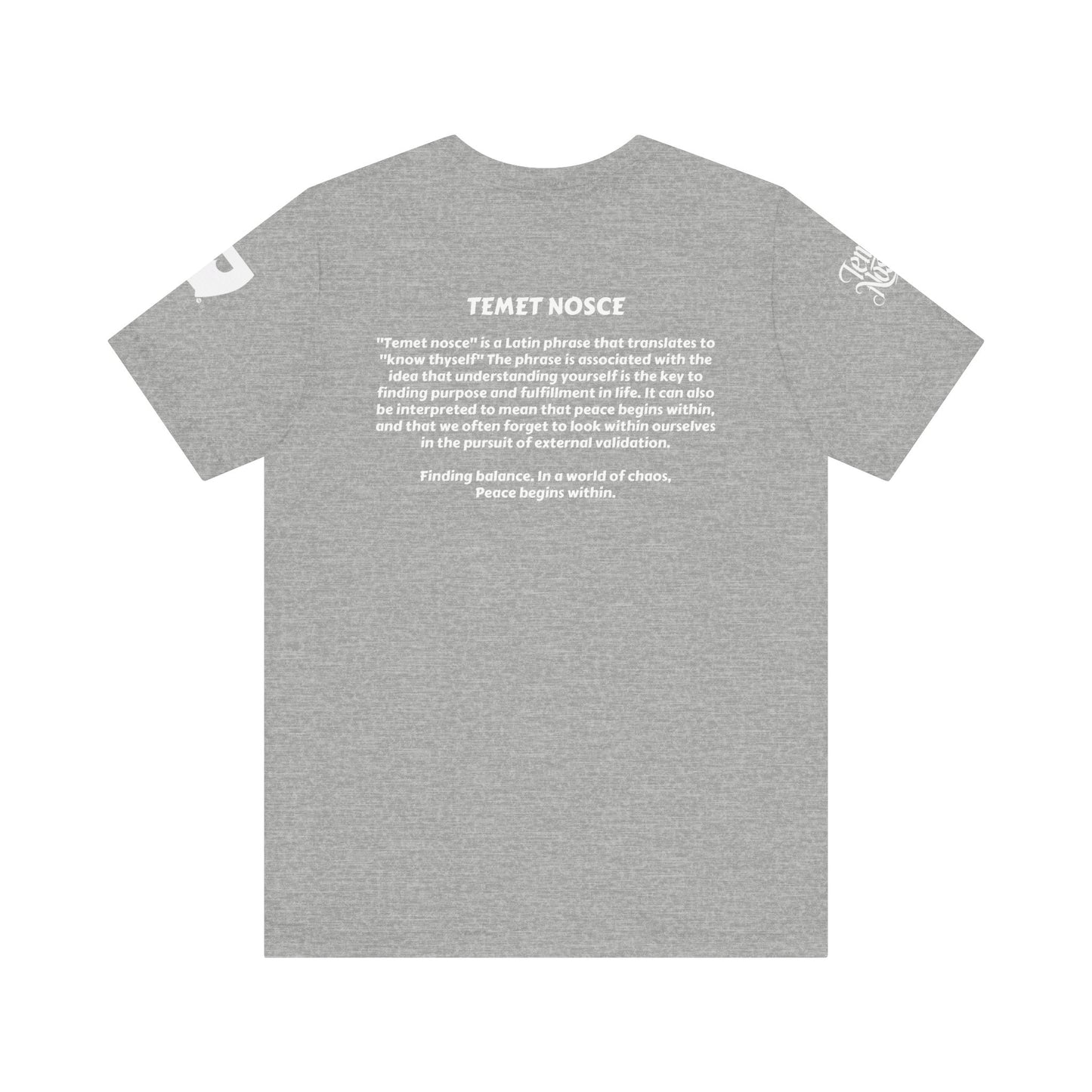 1 - Temet Nosce -Unisex Short Sleeve Tee