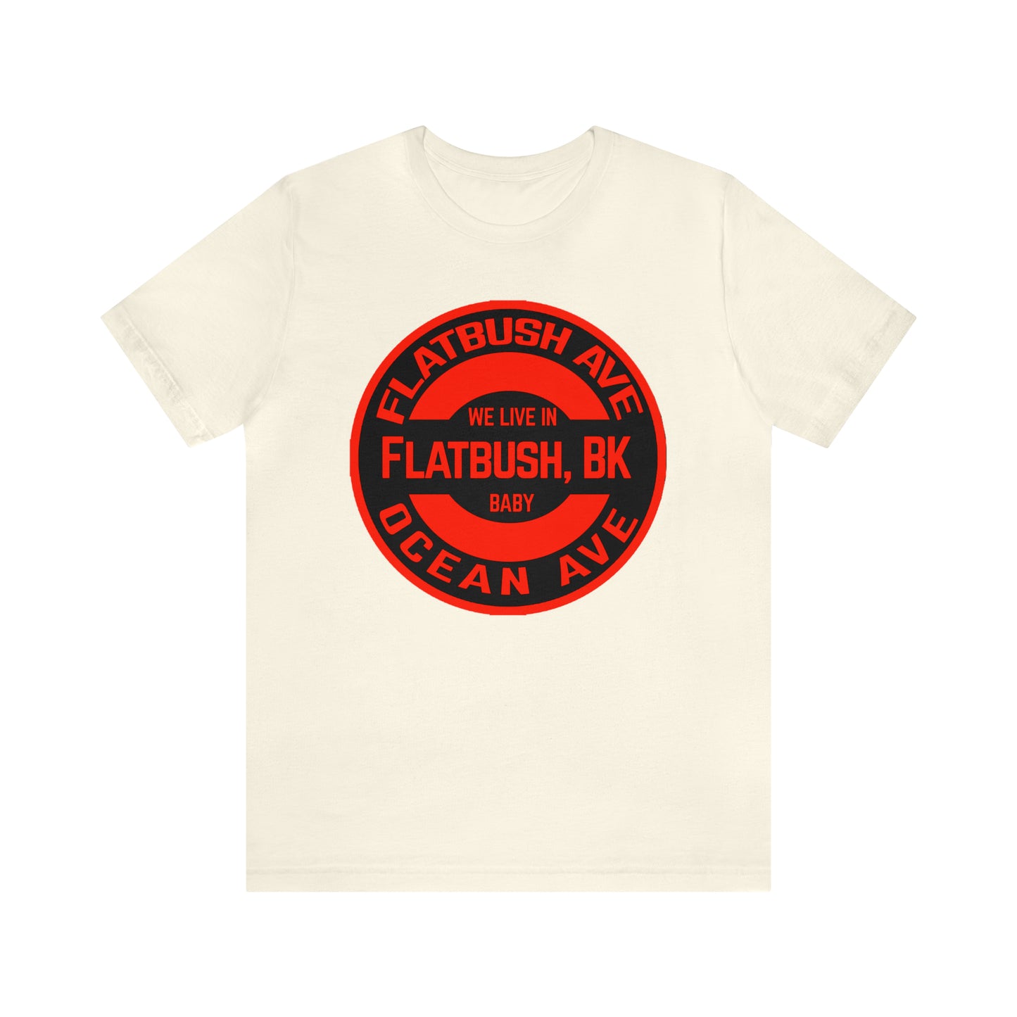 Flatbush, BK - Red - Unisex Jersey Short Sleeve Tee