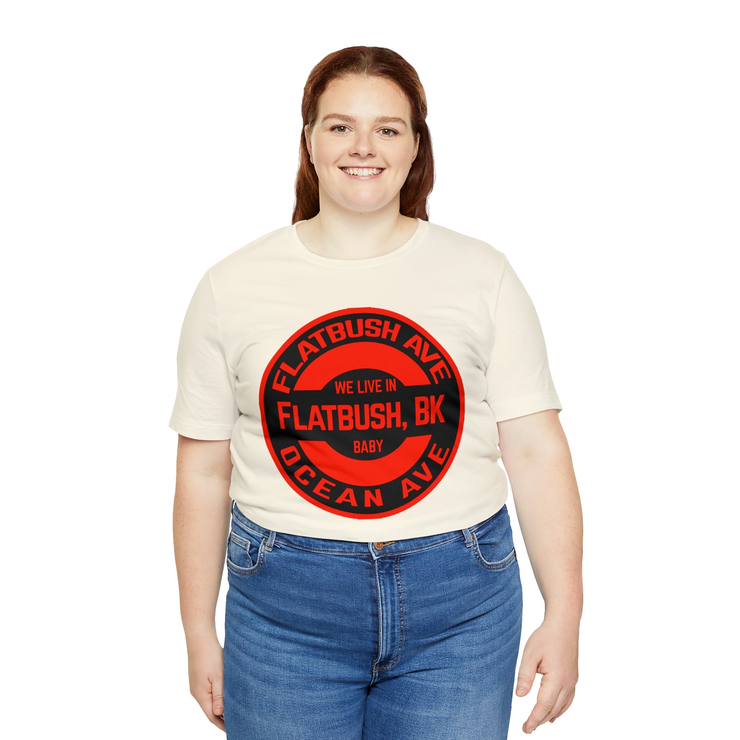 Flatbush, BK - Red - Unisex Jersey Short Sleeve Tee