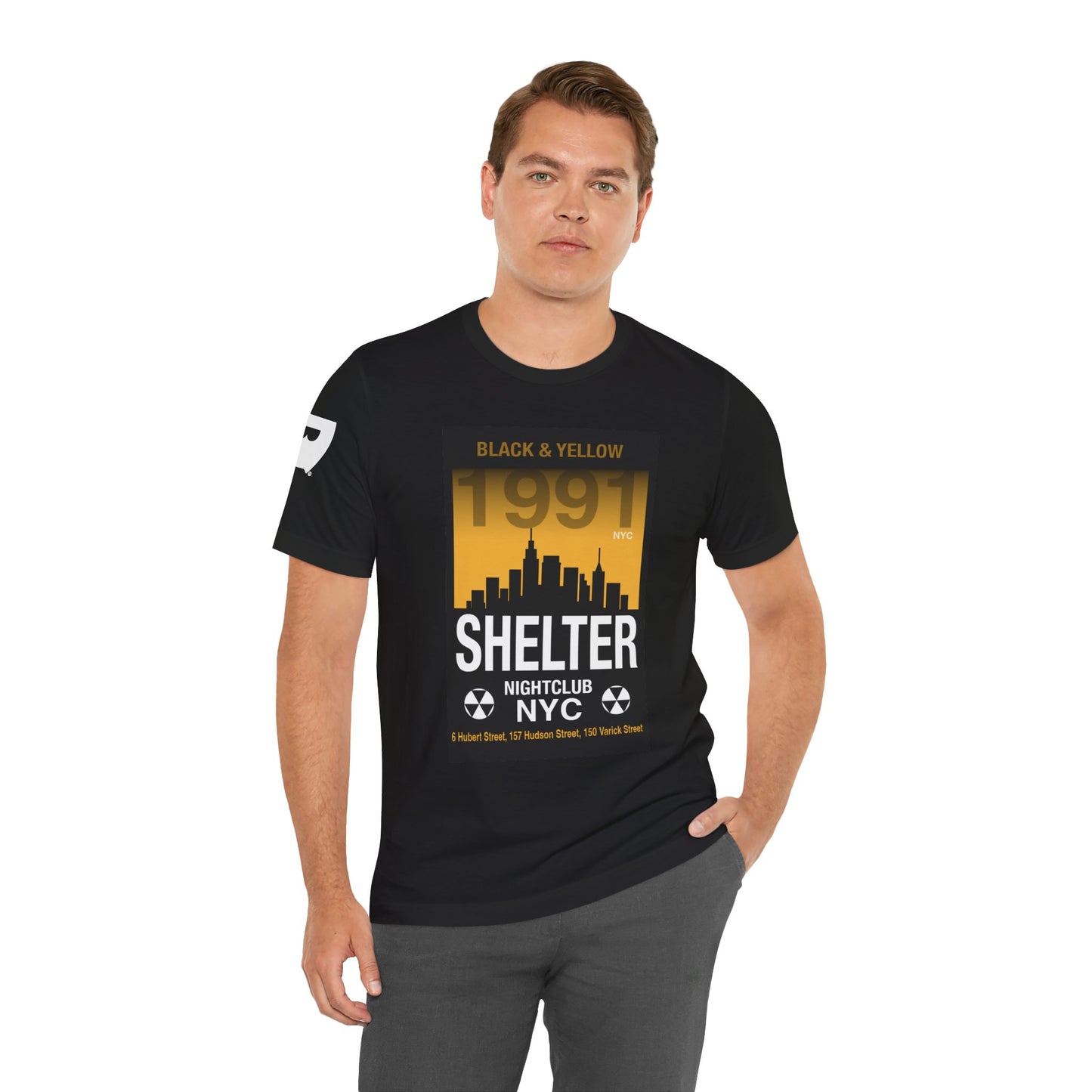 001 Club Shelter Unisex Short Sleeve Tee