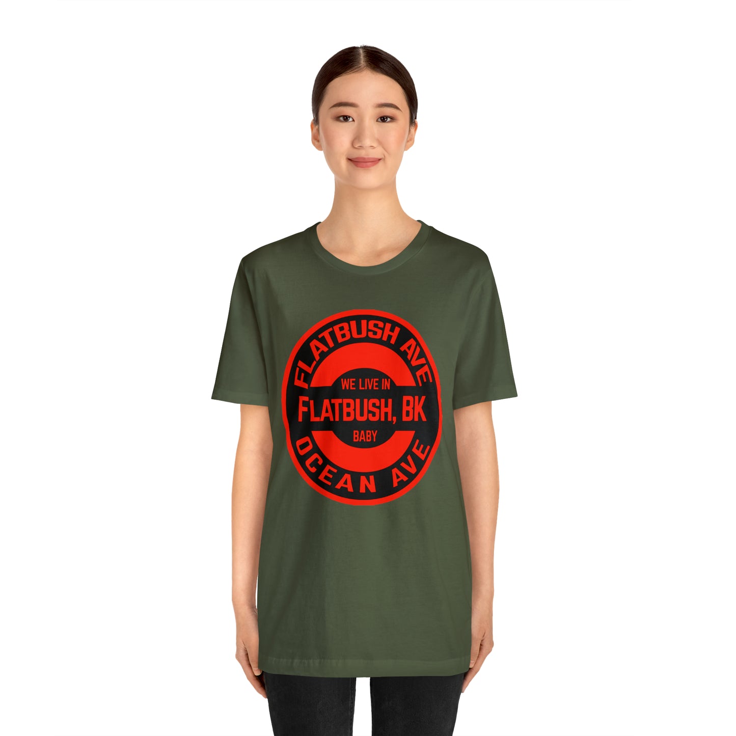 Flatbush, BK - Red - Unisex Jersey Short Sleeve Tee