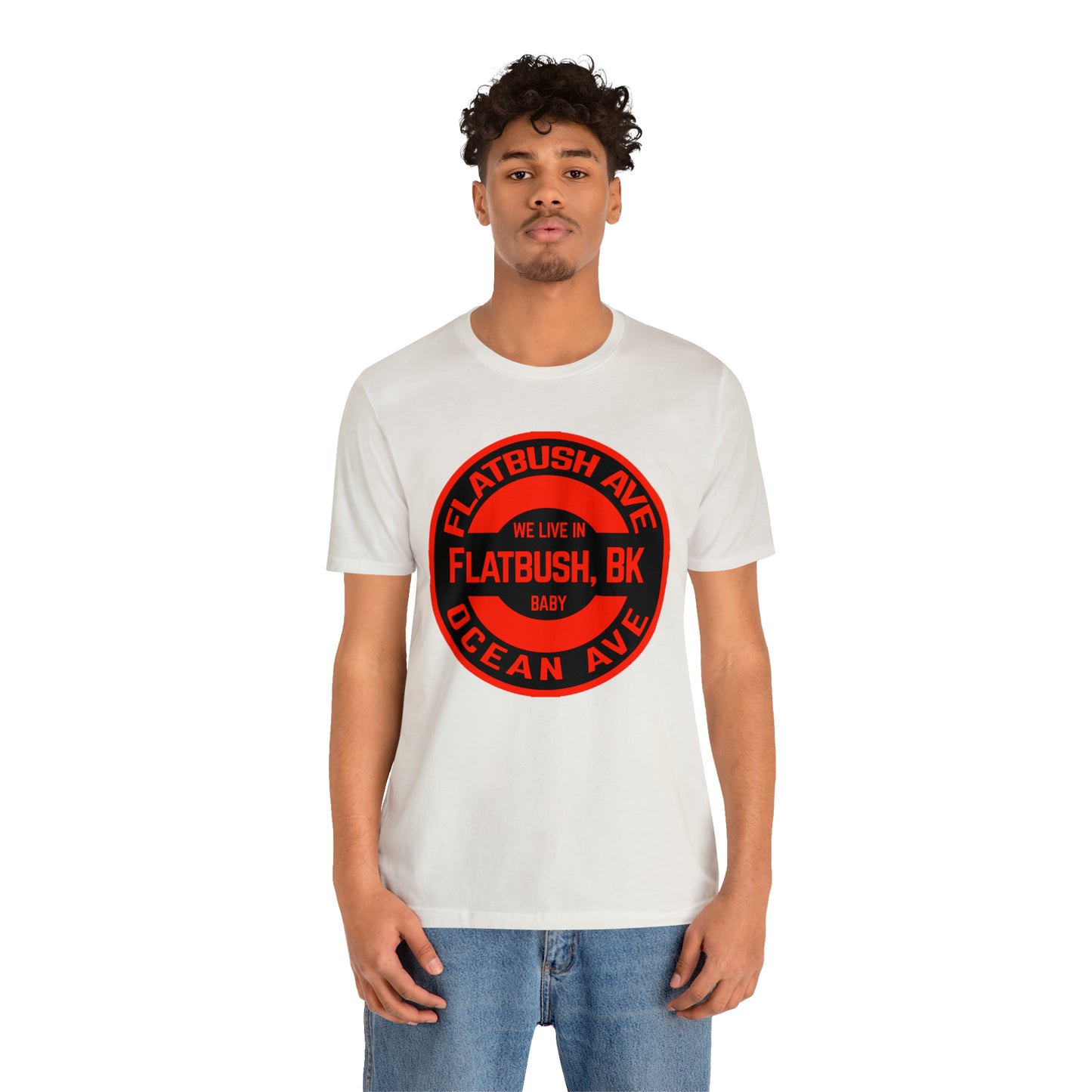 Flatbush, BK - Red - Unisex Jersey Short Sleeve Tee