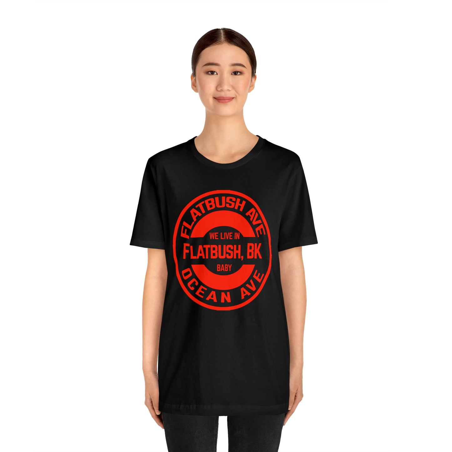 Flatbush, BK - Red - Unisex Jersey Short Sleeve Tee