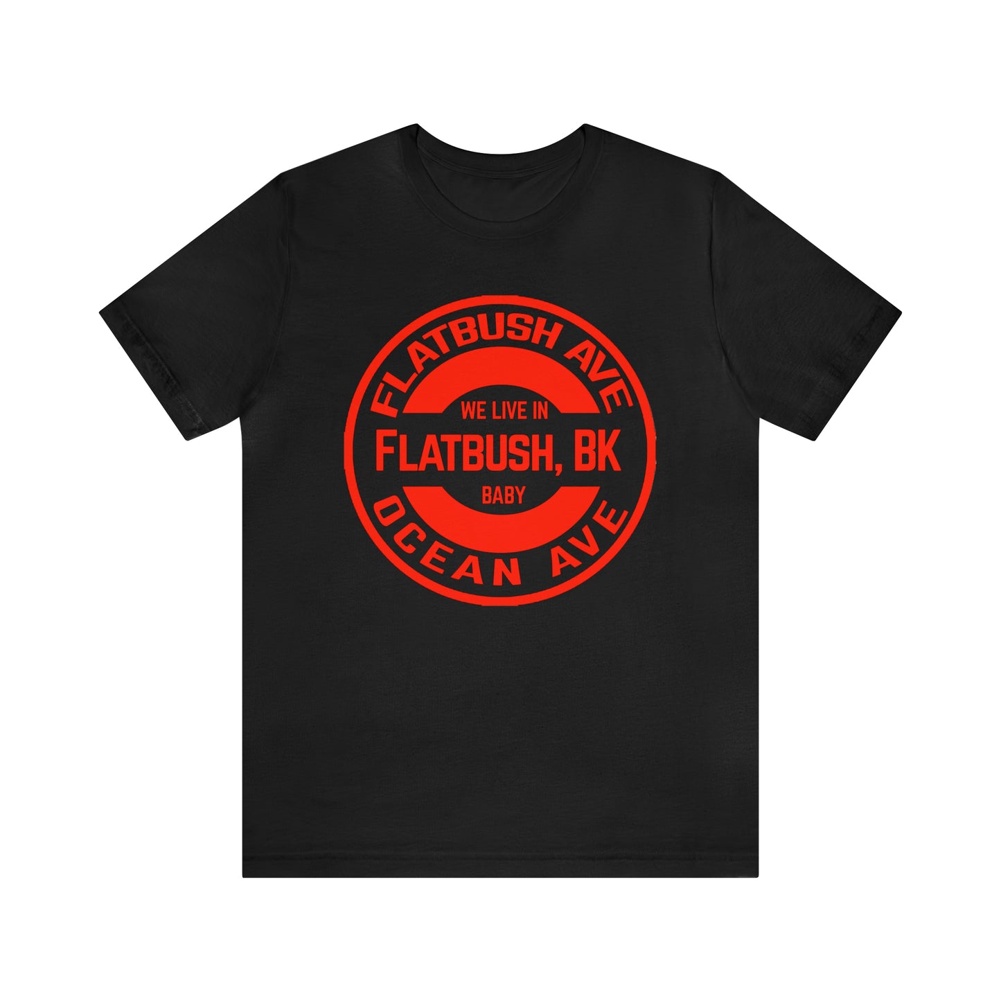Flatbush, BK - Red - Unisex Jersey Short Sleeve Tee