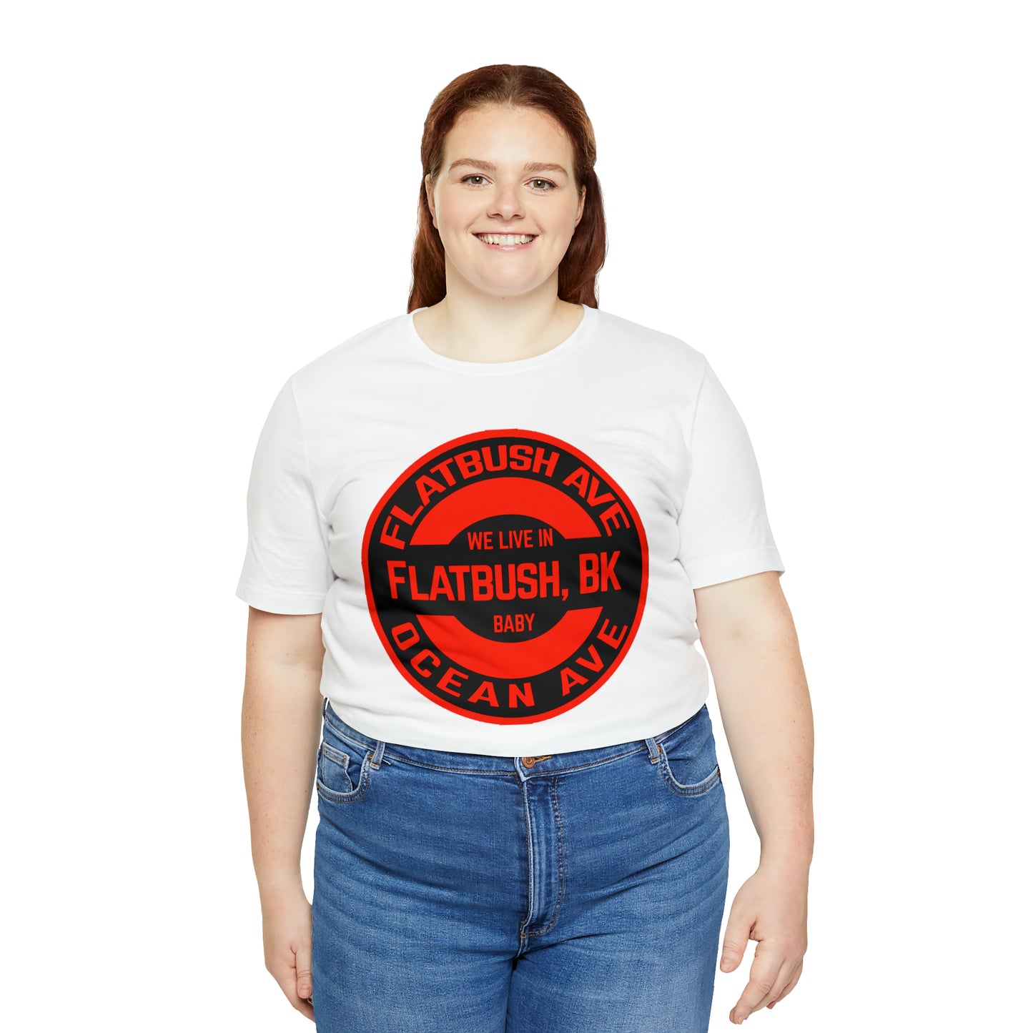Flatbush, BK - Red - Unisex Jersey Short Sleeve Tee