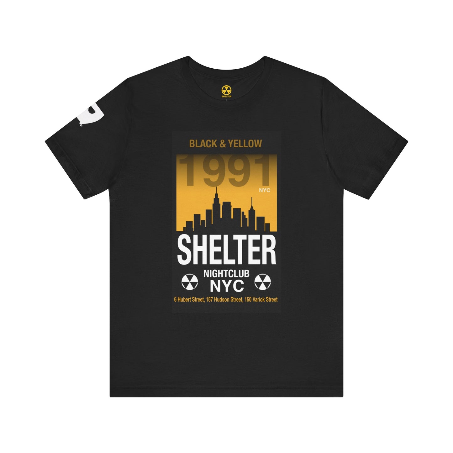001 Club Shelter Unisex Short Sleeve Tee