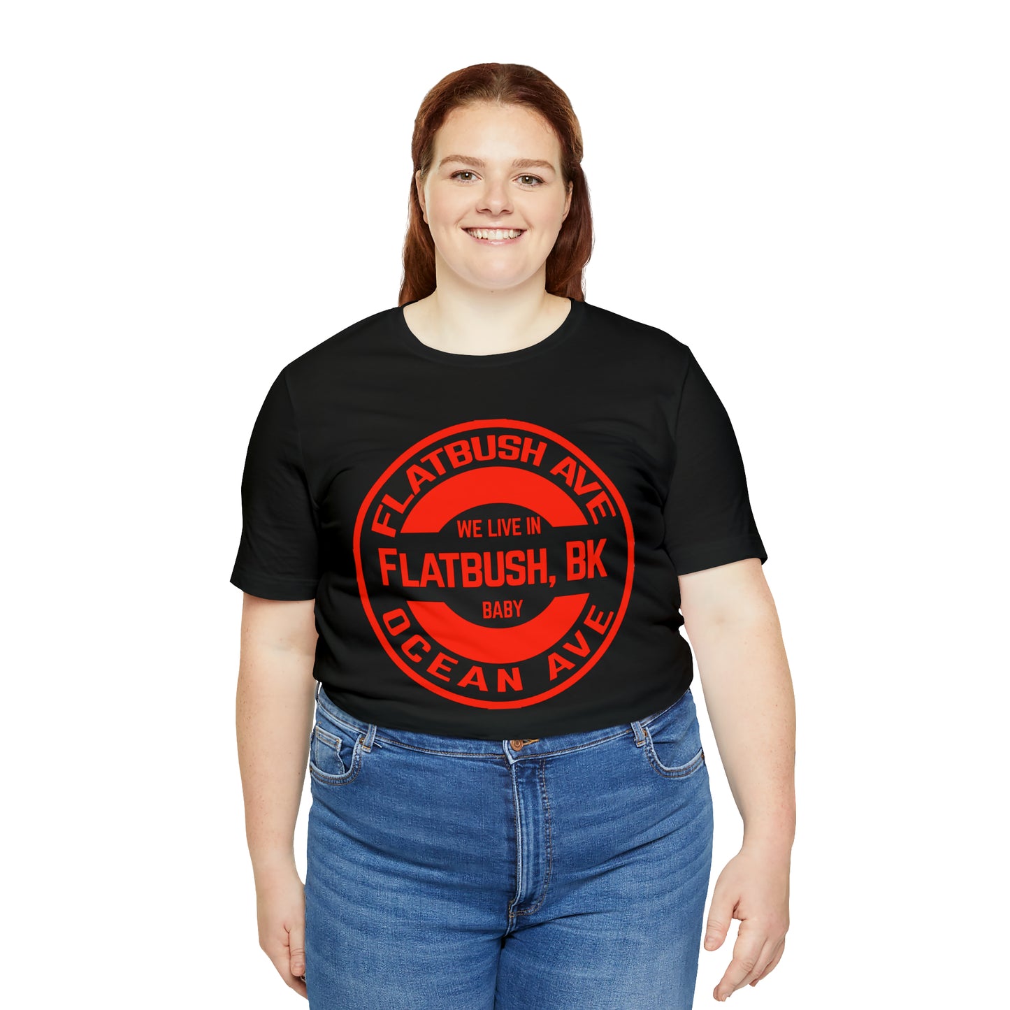 Flatbush, BK - Red - Unisex Jersey Short Sleeve Tee