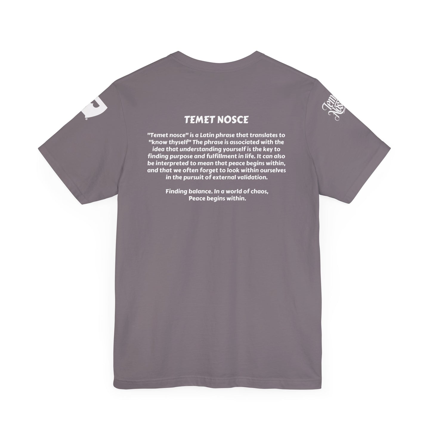 1 - Temet Nosce - Unisex Short Sleeve Tee