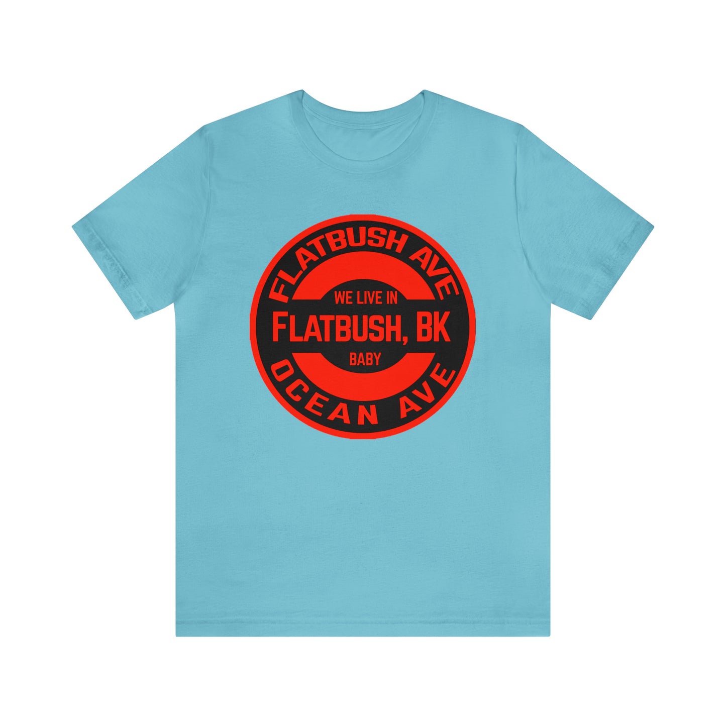 Flatbush, BK - Red - Unisex Jersey Short Sleeve Tee
