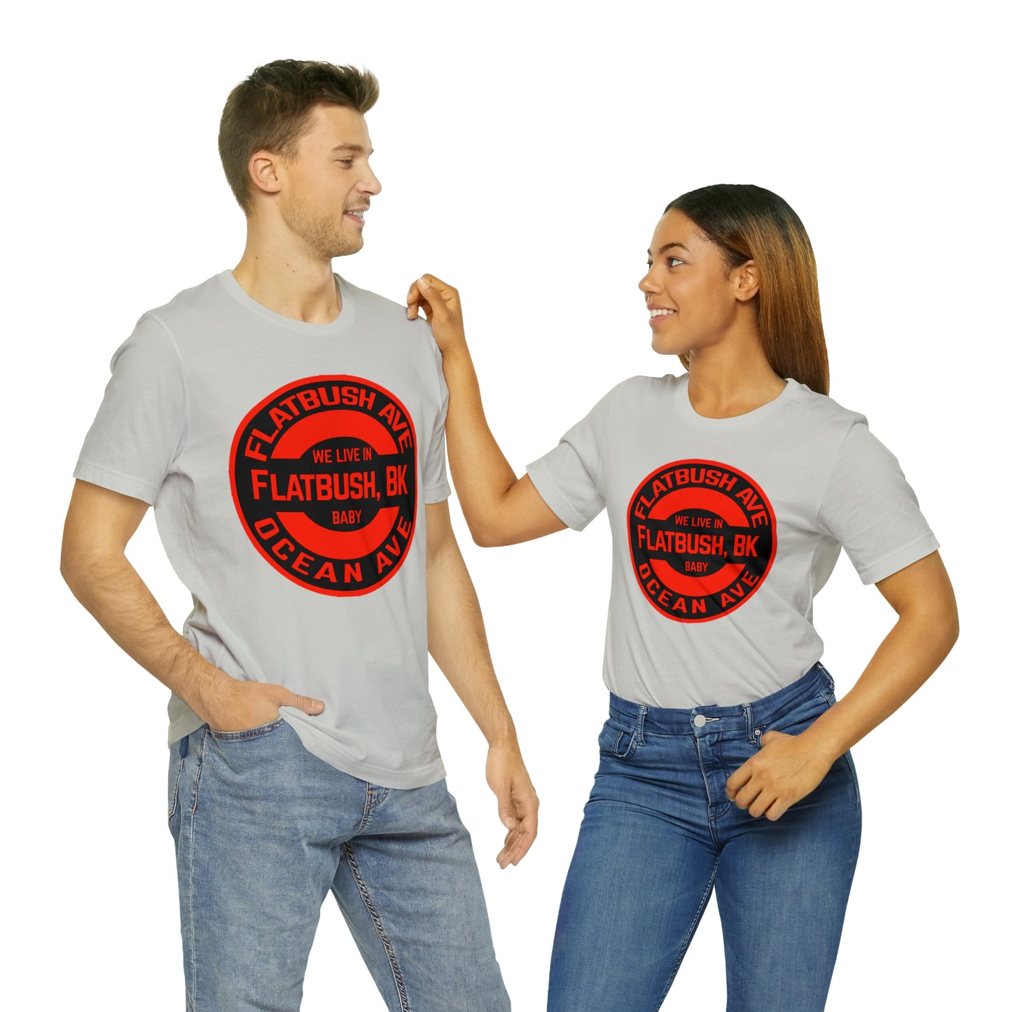 Flatbush, BK - Red - Unisex Jersey Short Sleeve Tee