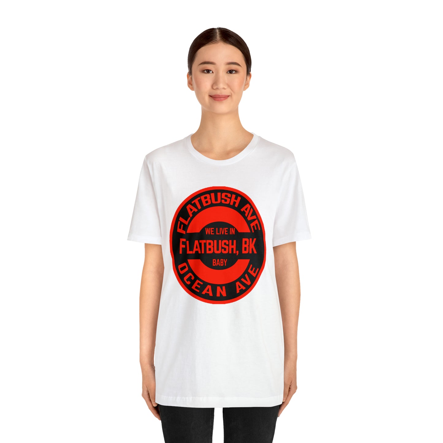 Flatbush, BK - Red - Unisex Jersey Short Sleeve Tee