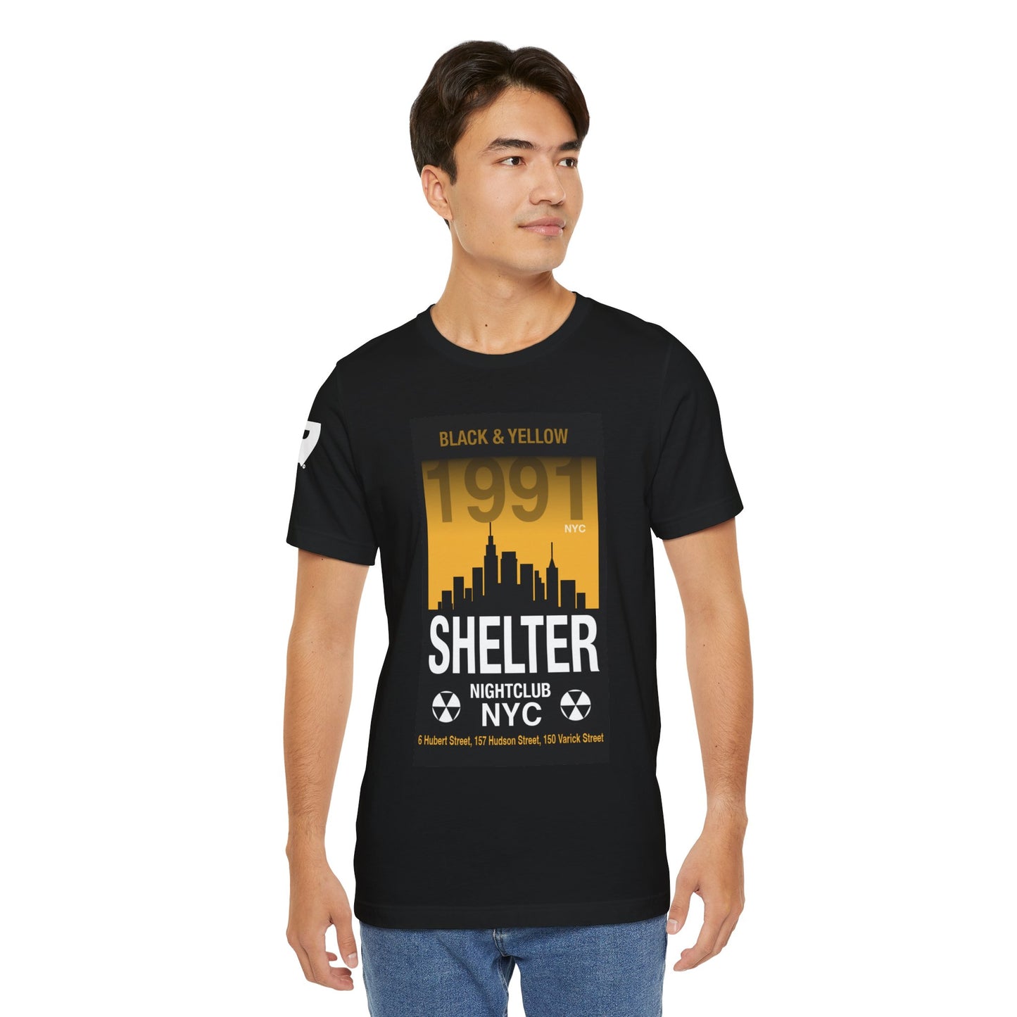001 Club Shelter Unisex Short Sleeve Tee