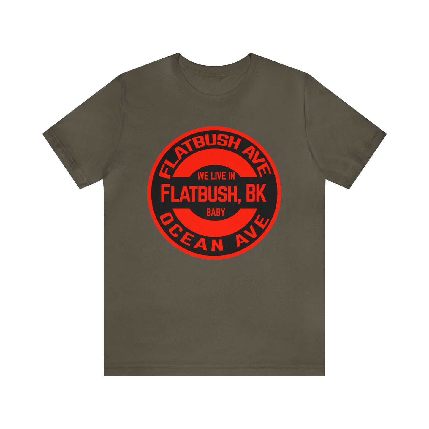 Flatbush, BK - Red - Unisex Jersey Short Sleeve Tee
