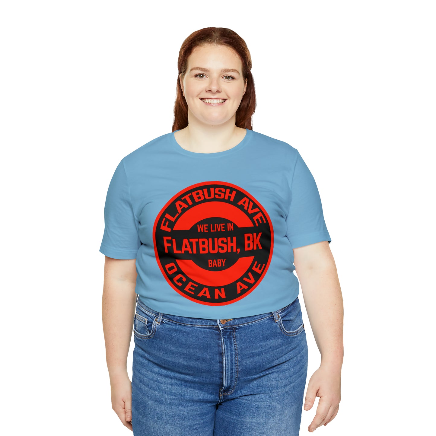 Flatbush, BK - Red - Unisex Jersey Short Sleeve Tee