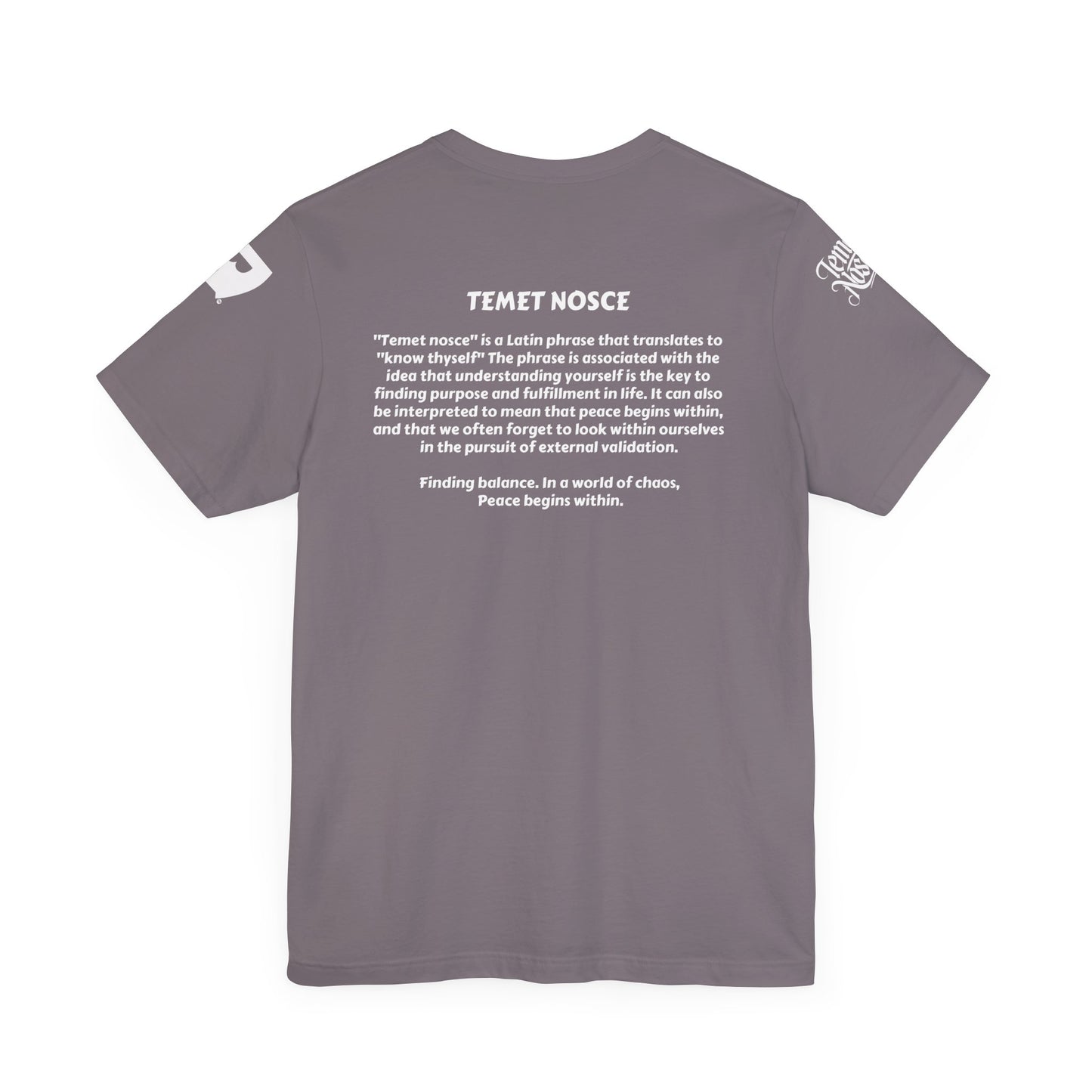1 - Temet Nosce - Unisex Short Sleeve Tee
