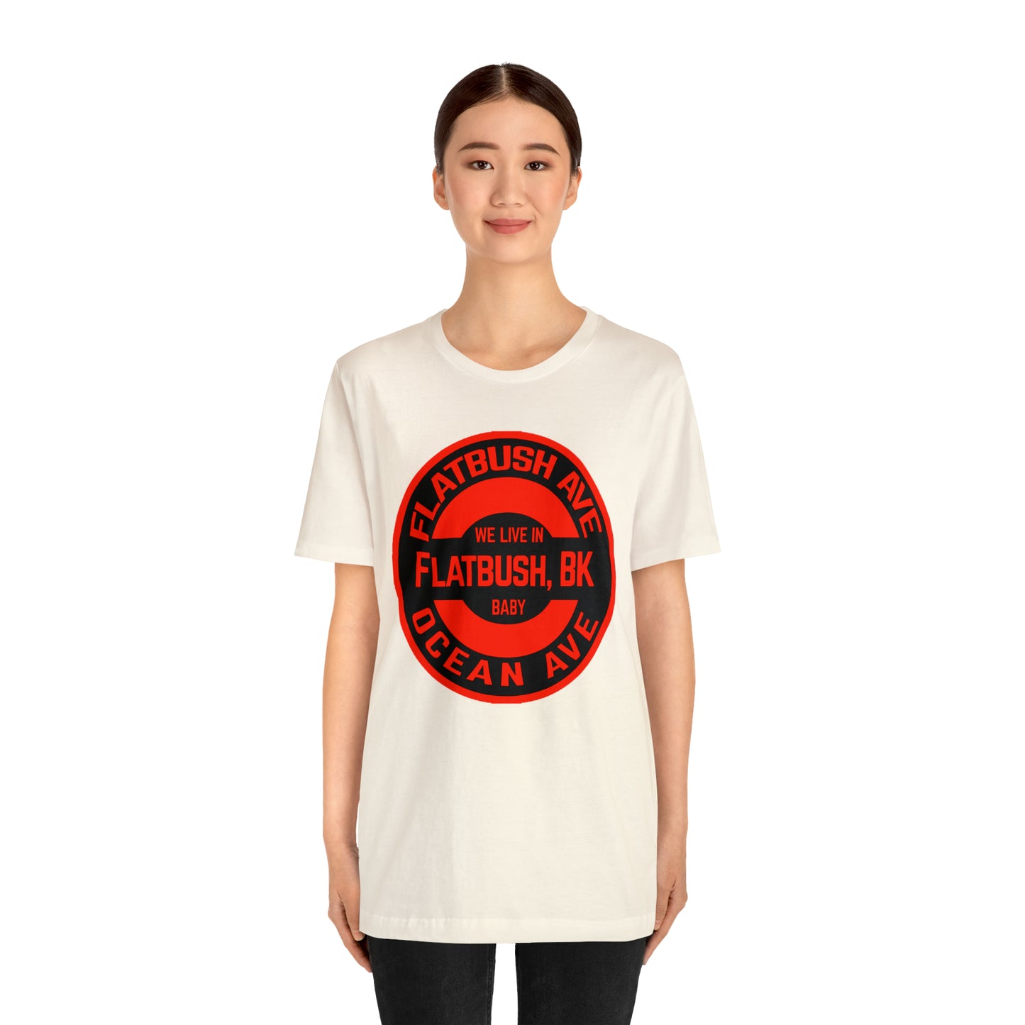 Flatbush, BK - Red - Unisex Jersey Short Sleeve Tee