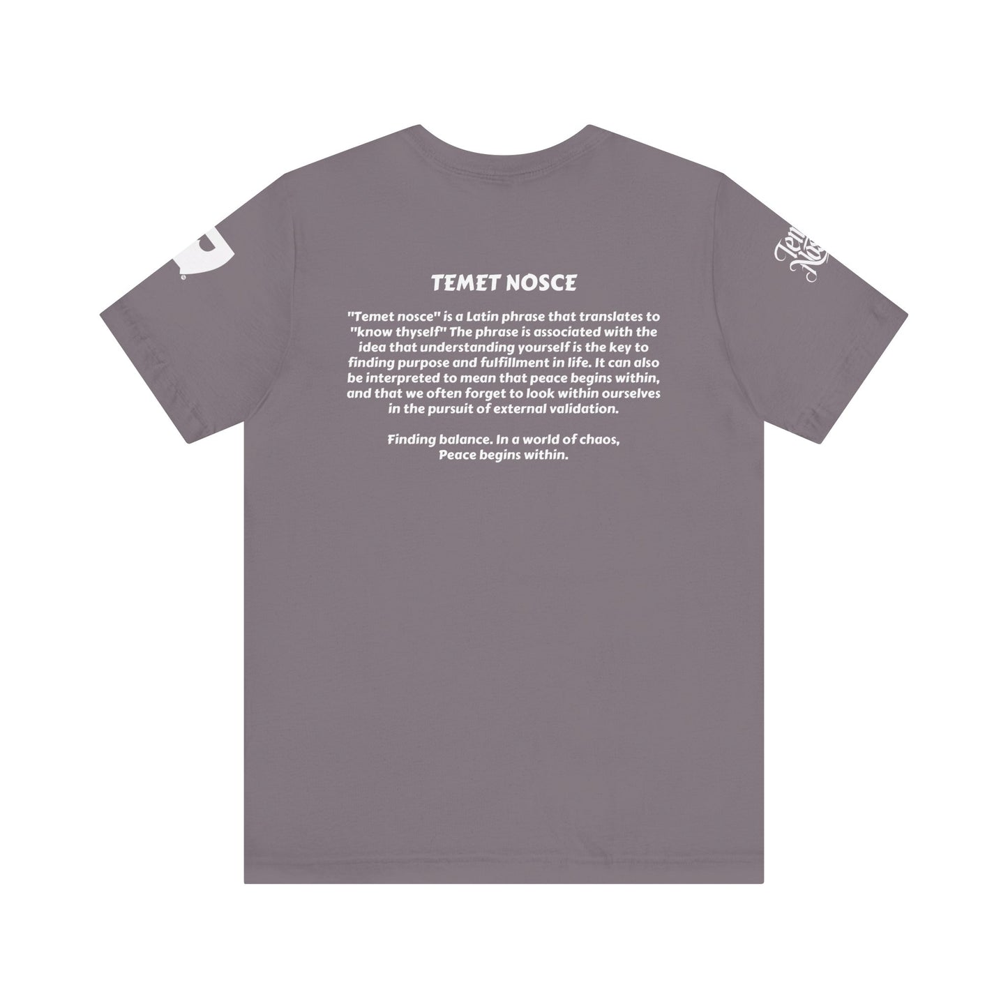 1 - Temet Nosce -Unisex Short Sleeve Tee