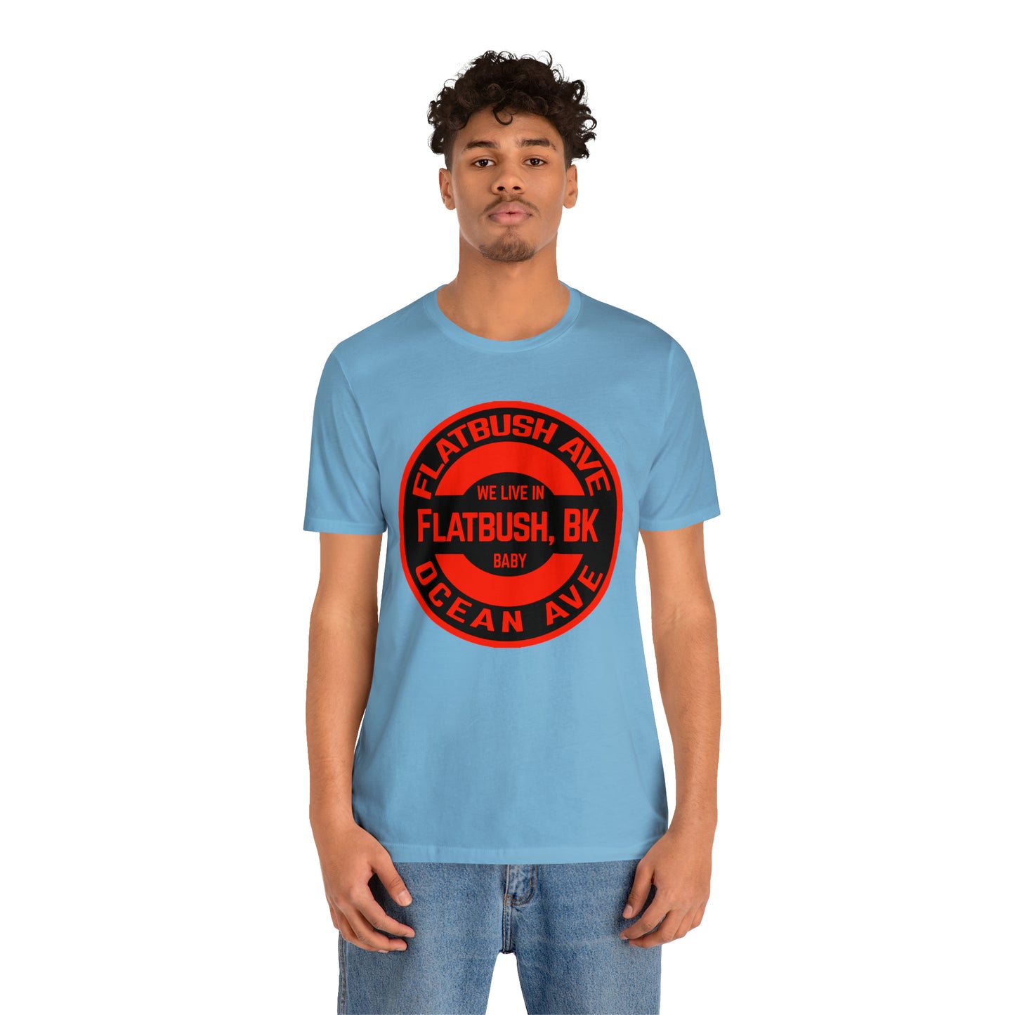 Flatbush, BK - Red - Unisex Jersey Short Sleeve Tee