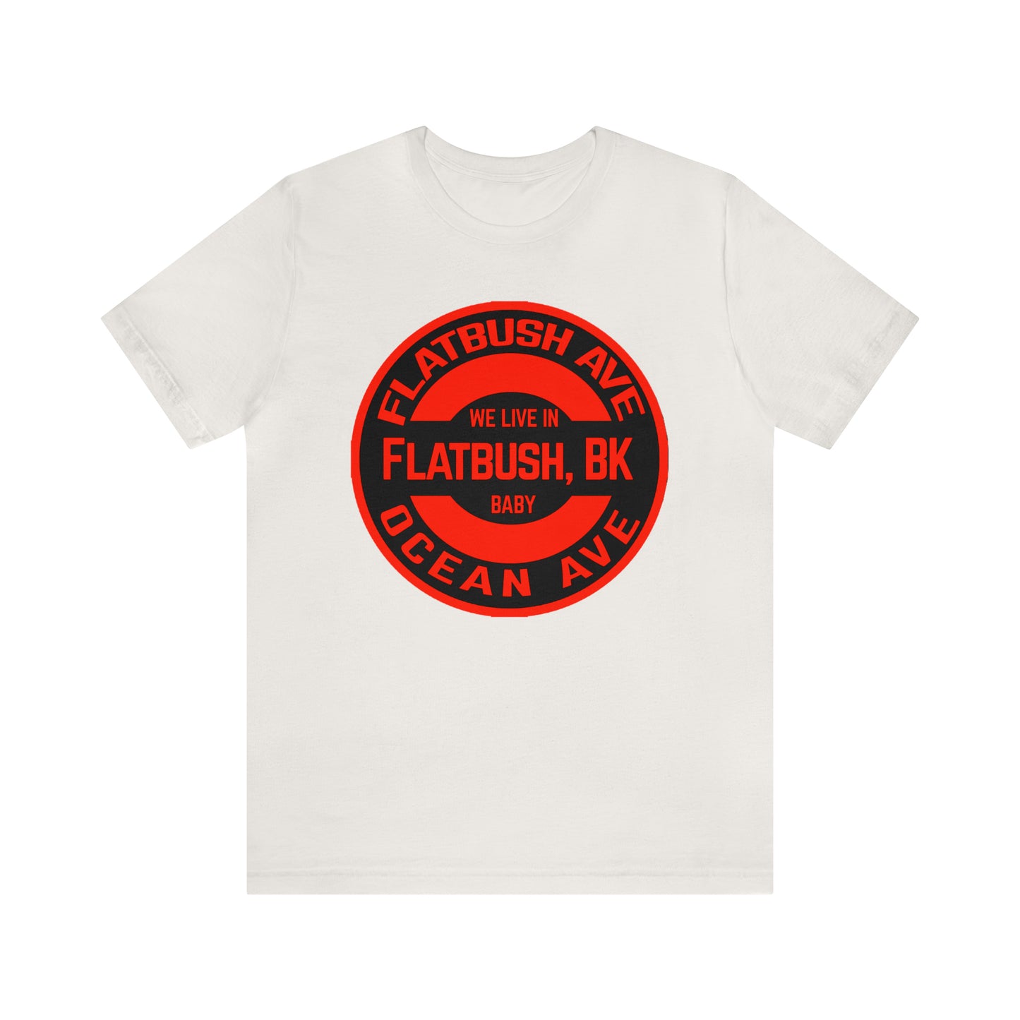 Flatbush, BK - Red - Unisex Jersey Short Sleeve Tee
