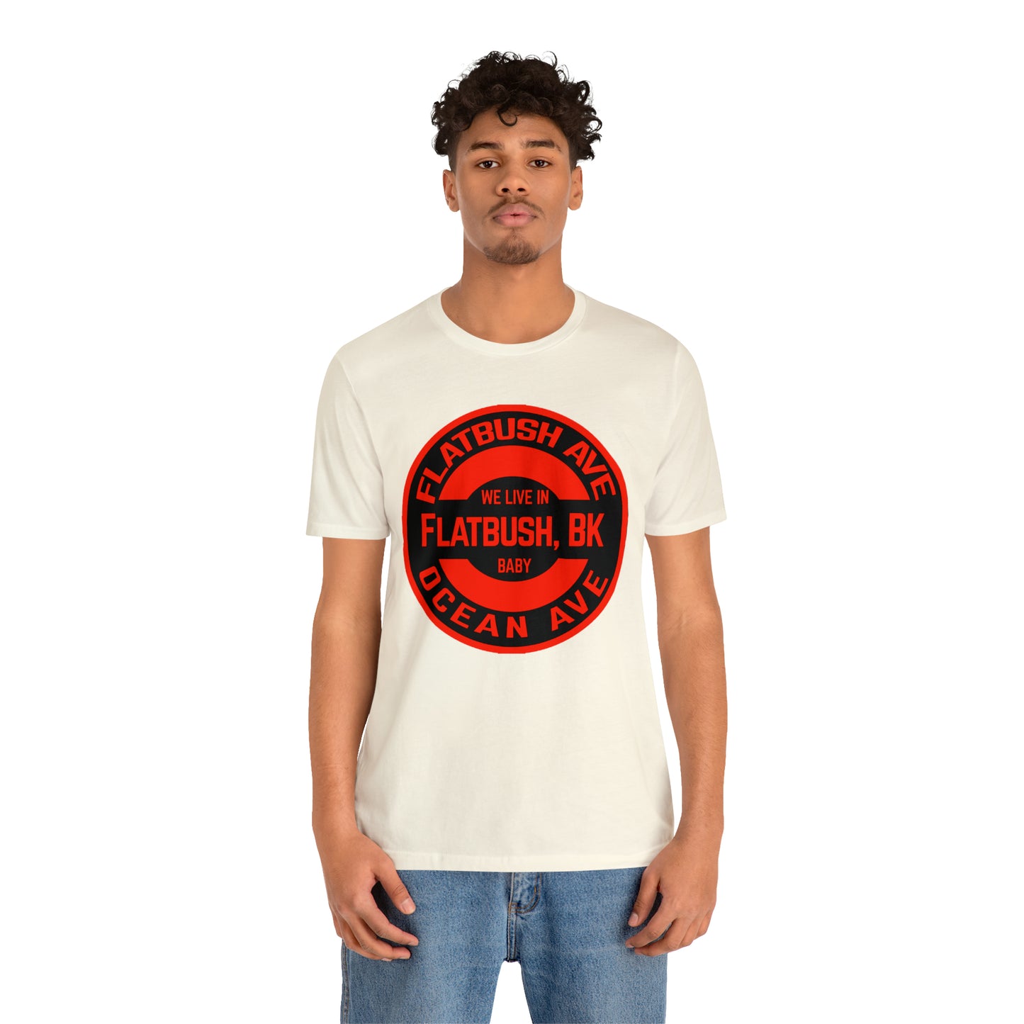 Flatbush, BK - Red - Unisex Jersey Short Sleeve Tee