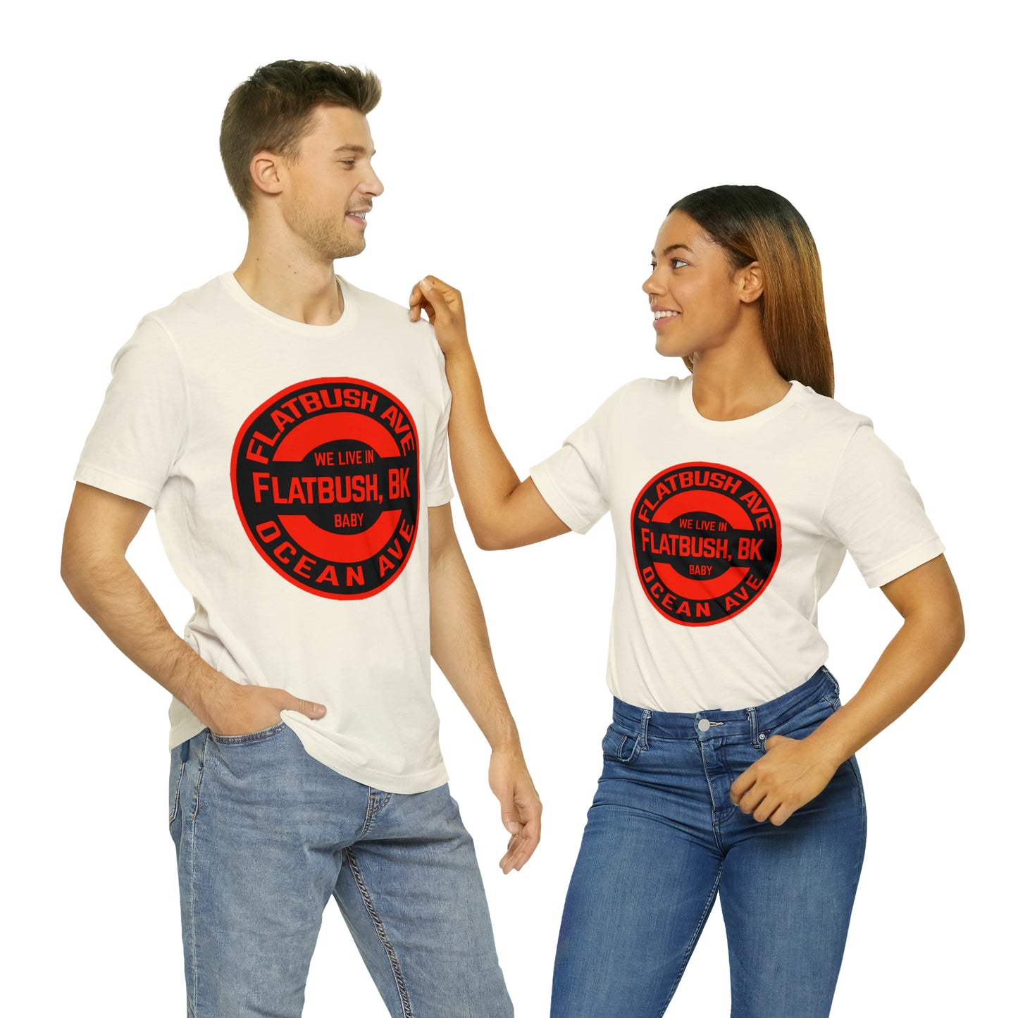 Flatbush, BK - Red - Unisex Jersey Short Sleeve Tee