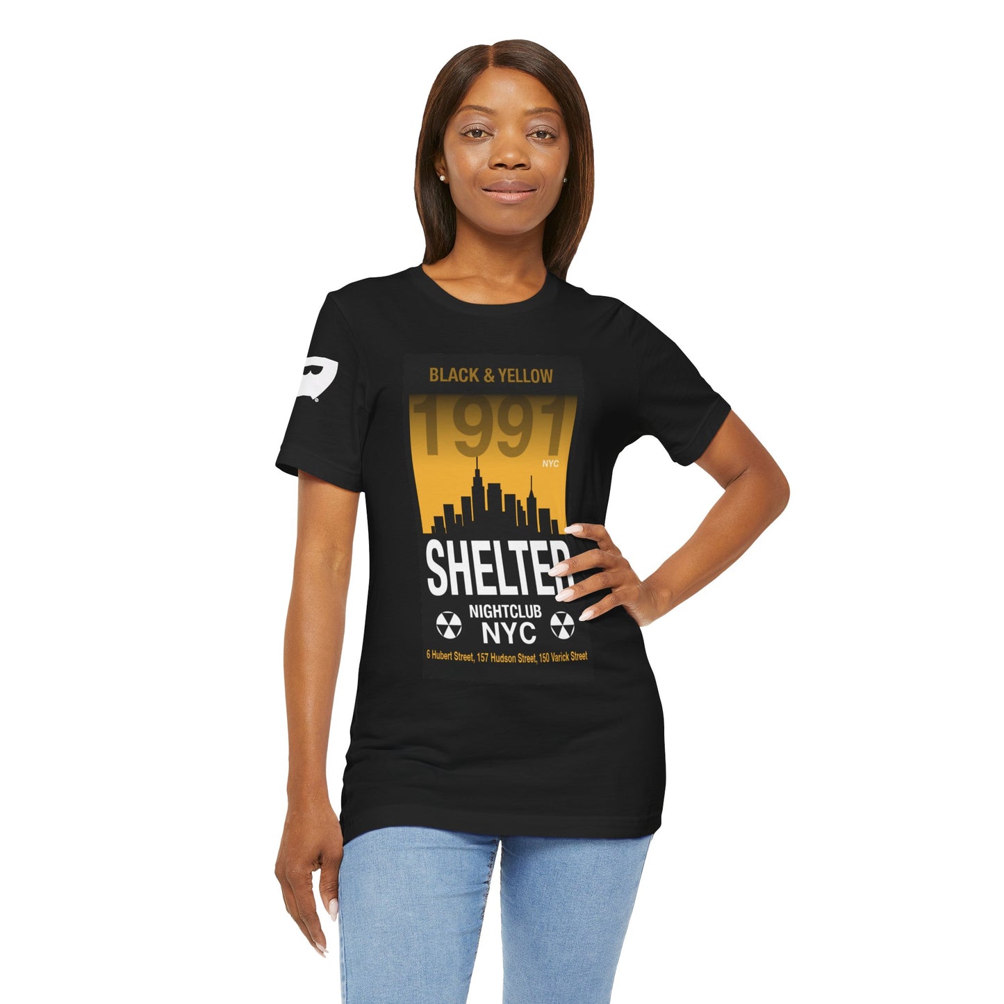 001 Club Shelter Unisex Short Sleeve Tee