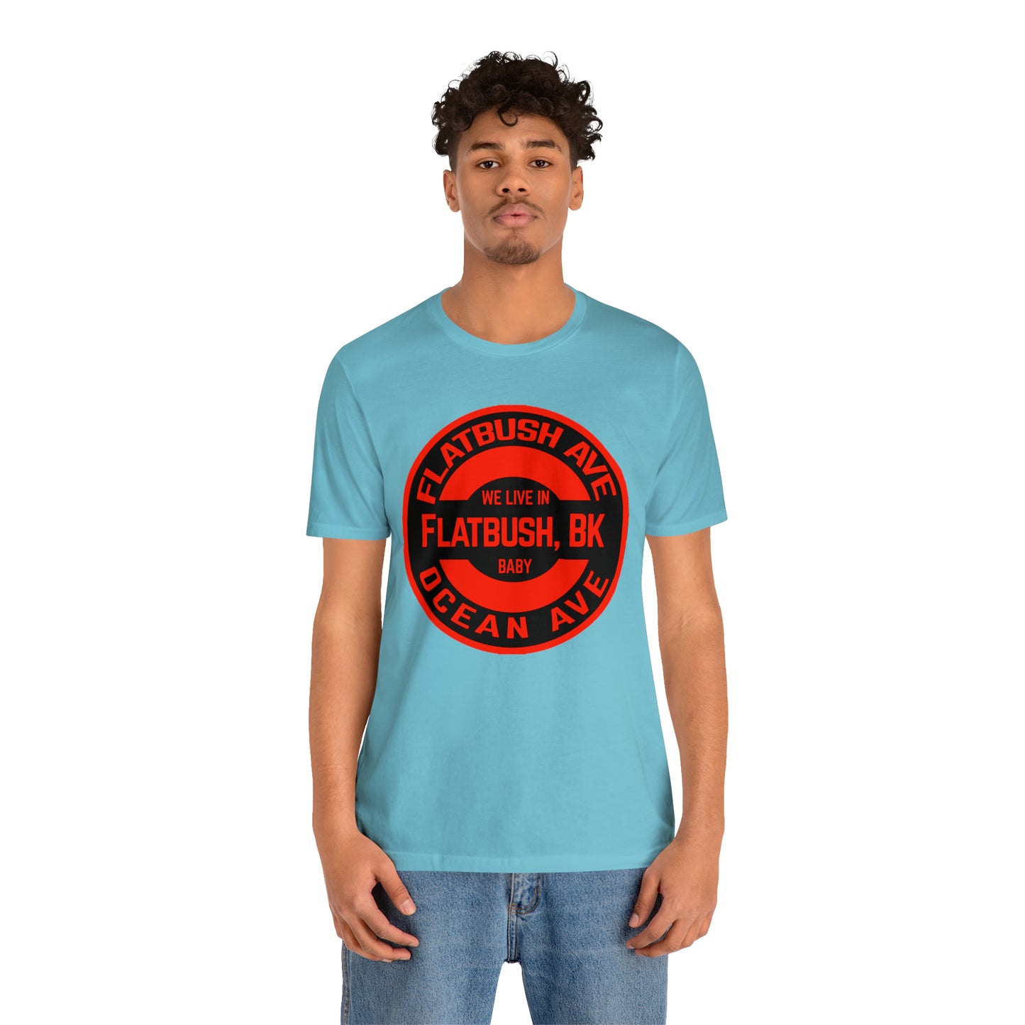 Flatbush, BK - Red - Unisex Jersey Short Sleeve Tee