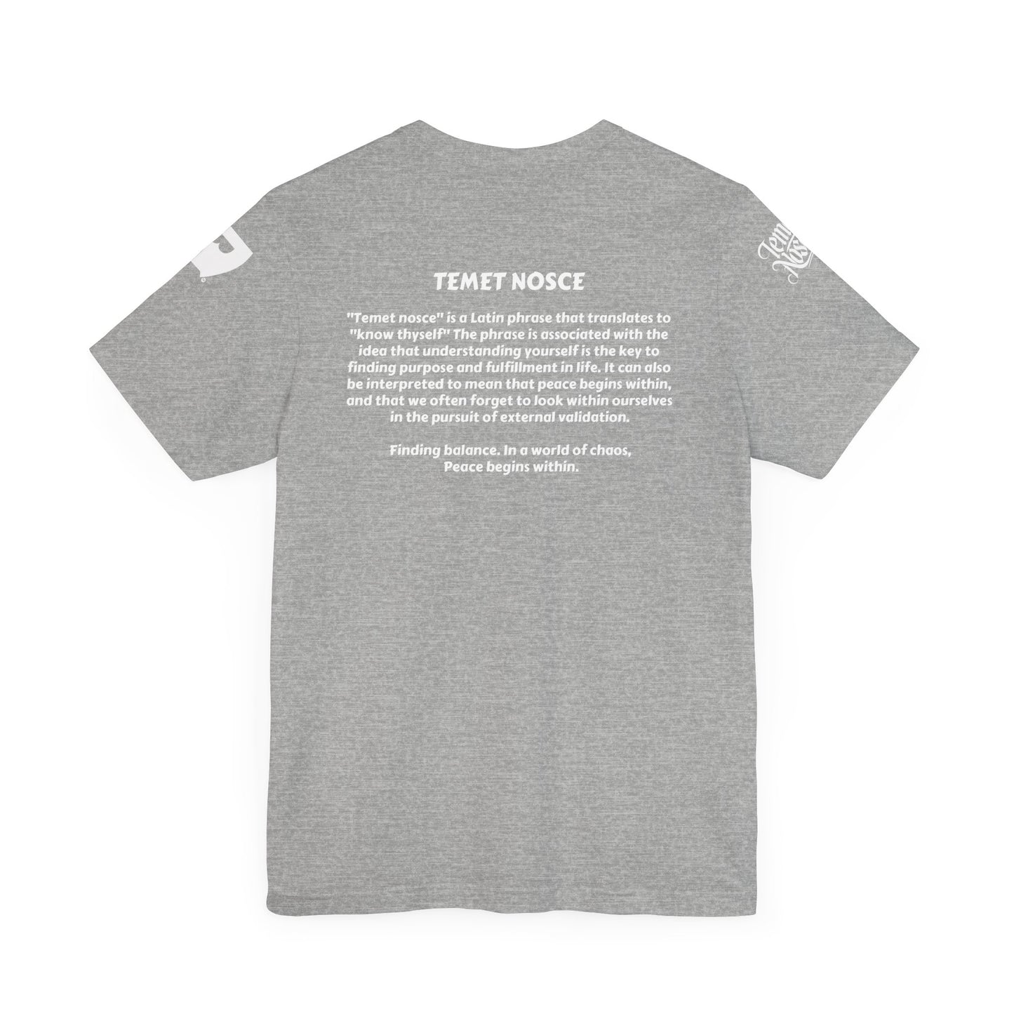 1 - Temet Nosce - Unisex Short Sleeve Tee
