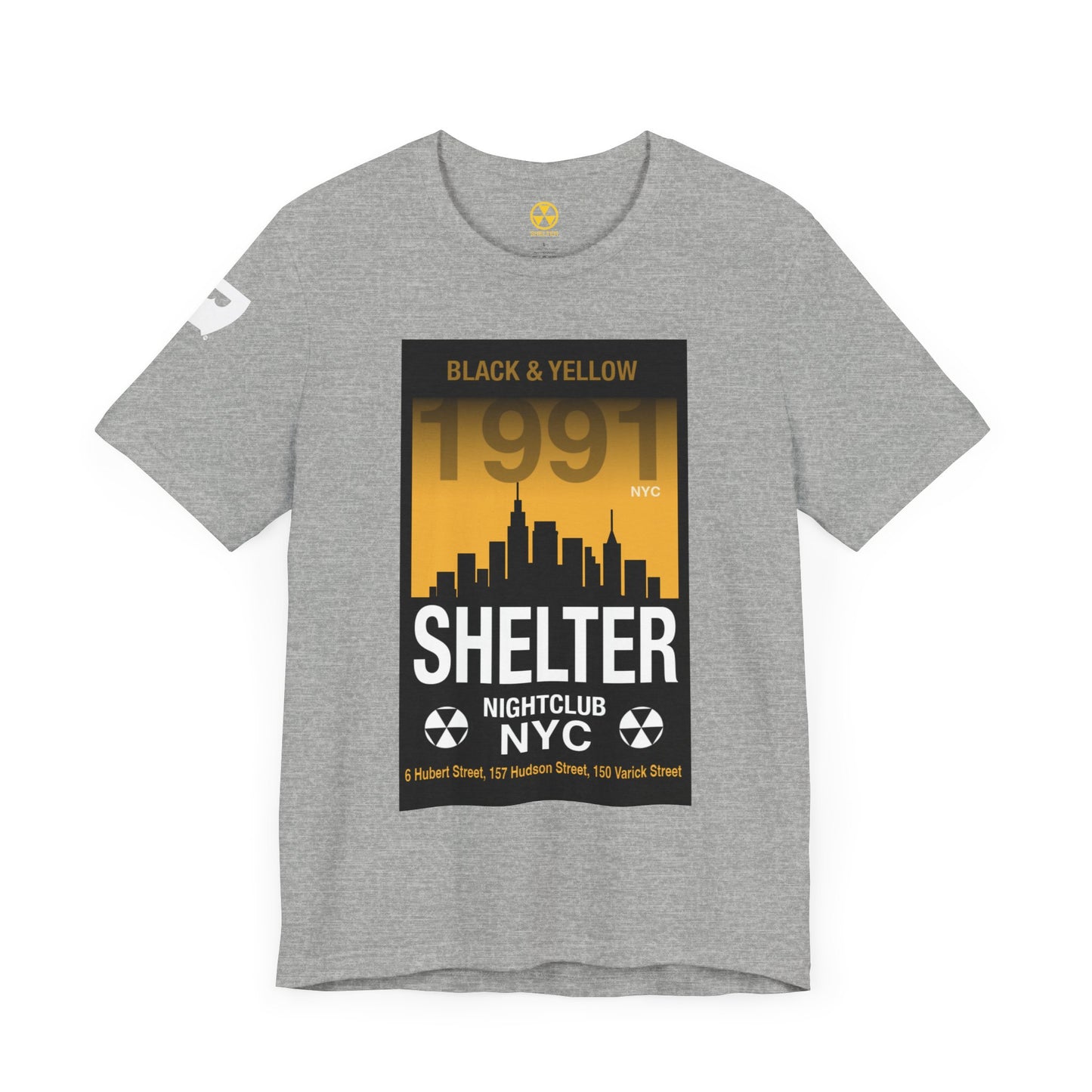 001 Club Shelter Unisex Short Sleeve Tee