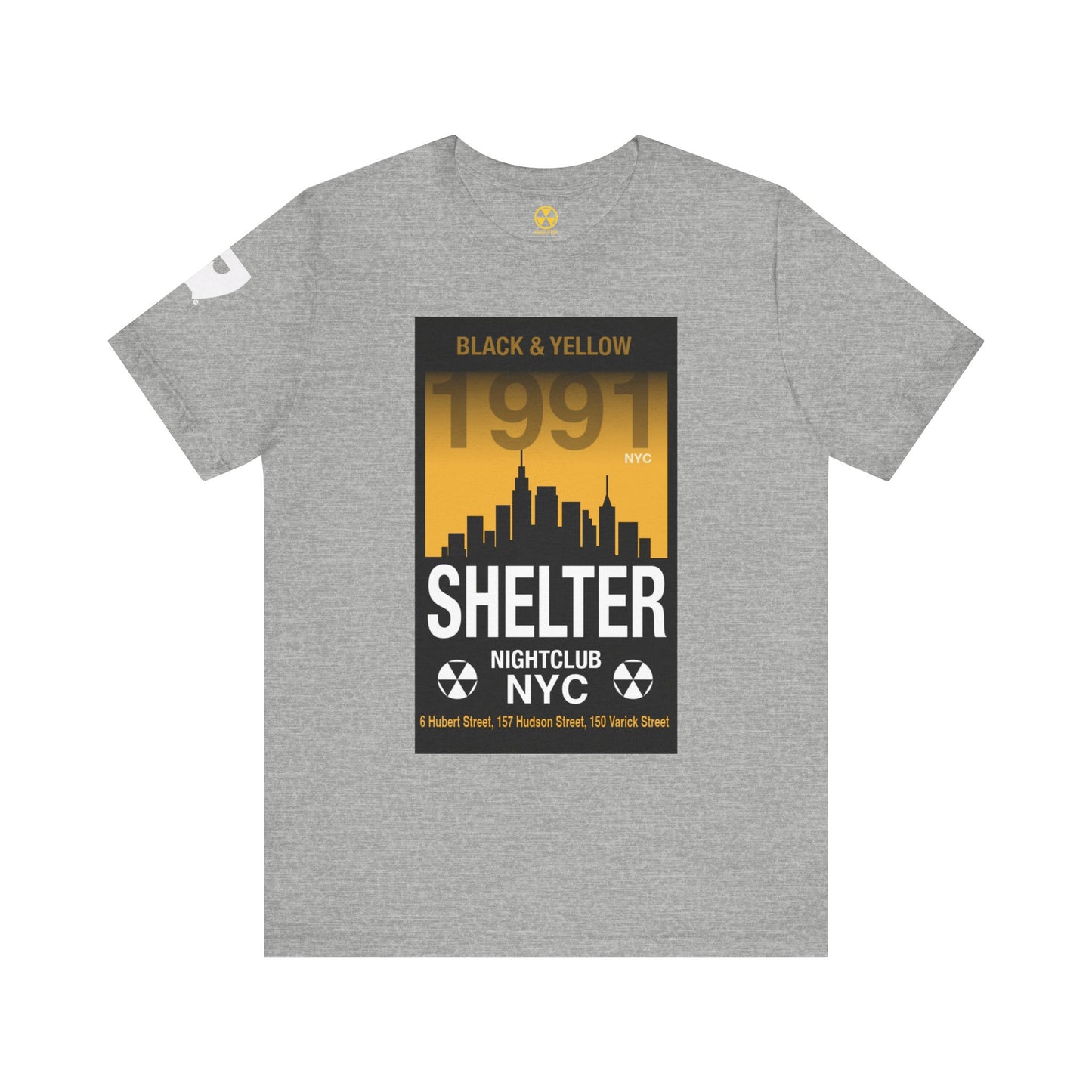 001 Club Shelter Unisex Short Sleeve Tee
