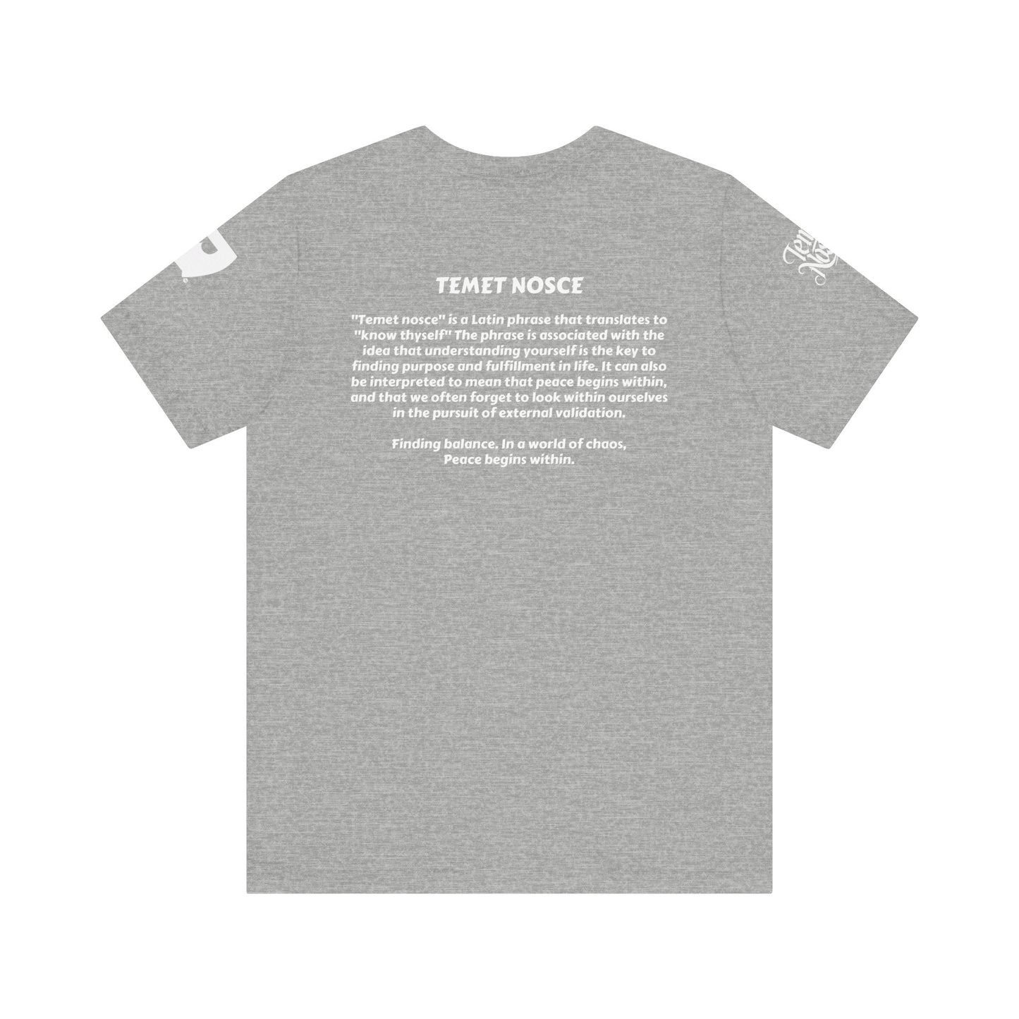 1 - Temet Nosce - Unisex Short Sleeve Tee