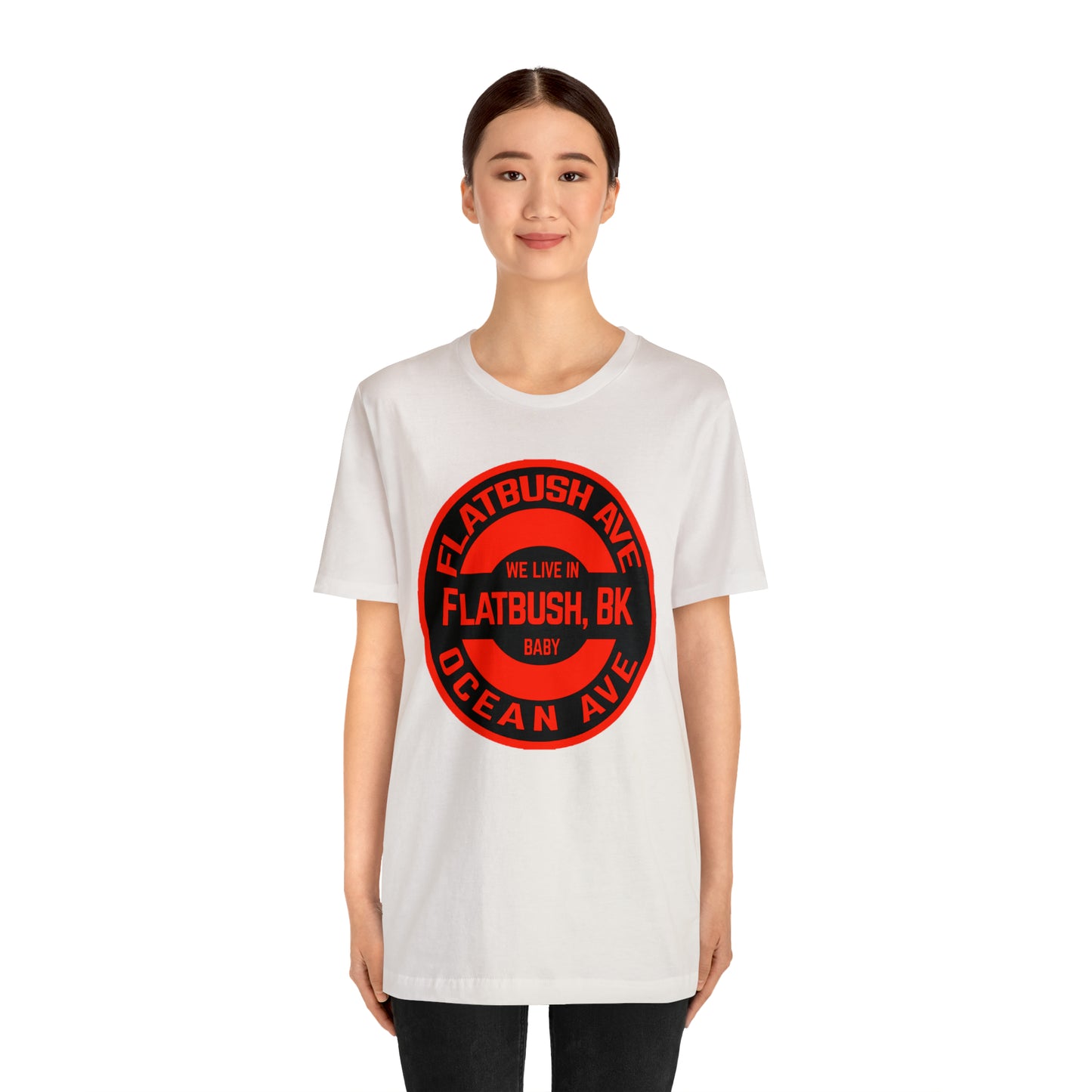 Flatbush, BK - Red - Unisex Jersey Short Sleeve Tee