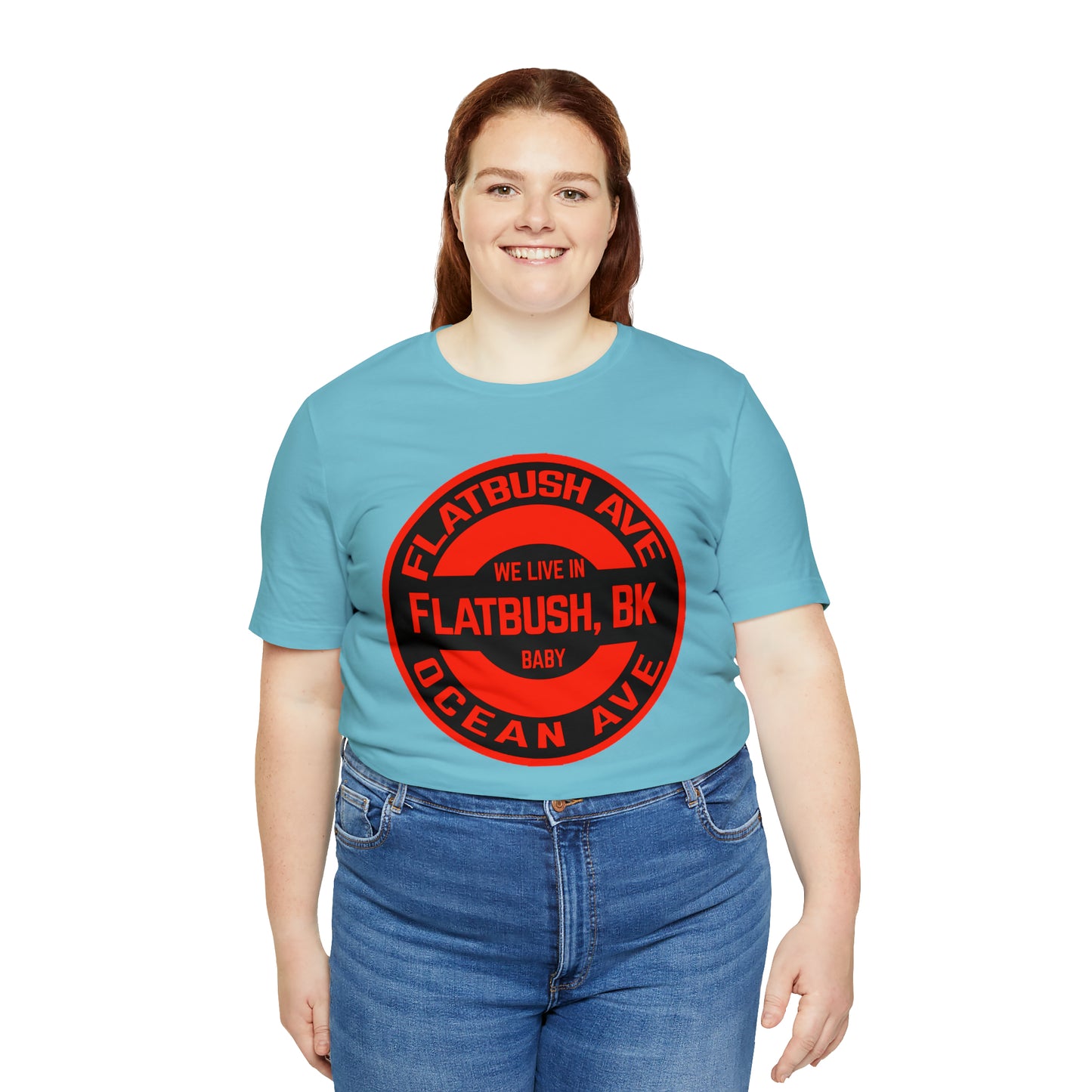 Flatbush, BK - Red - Unisex Jersey Short Sleeve Tee