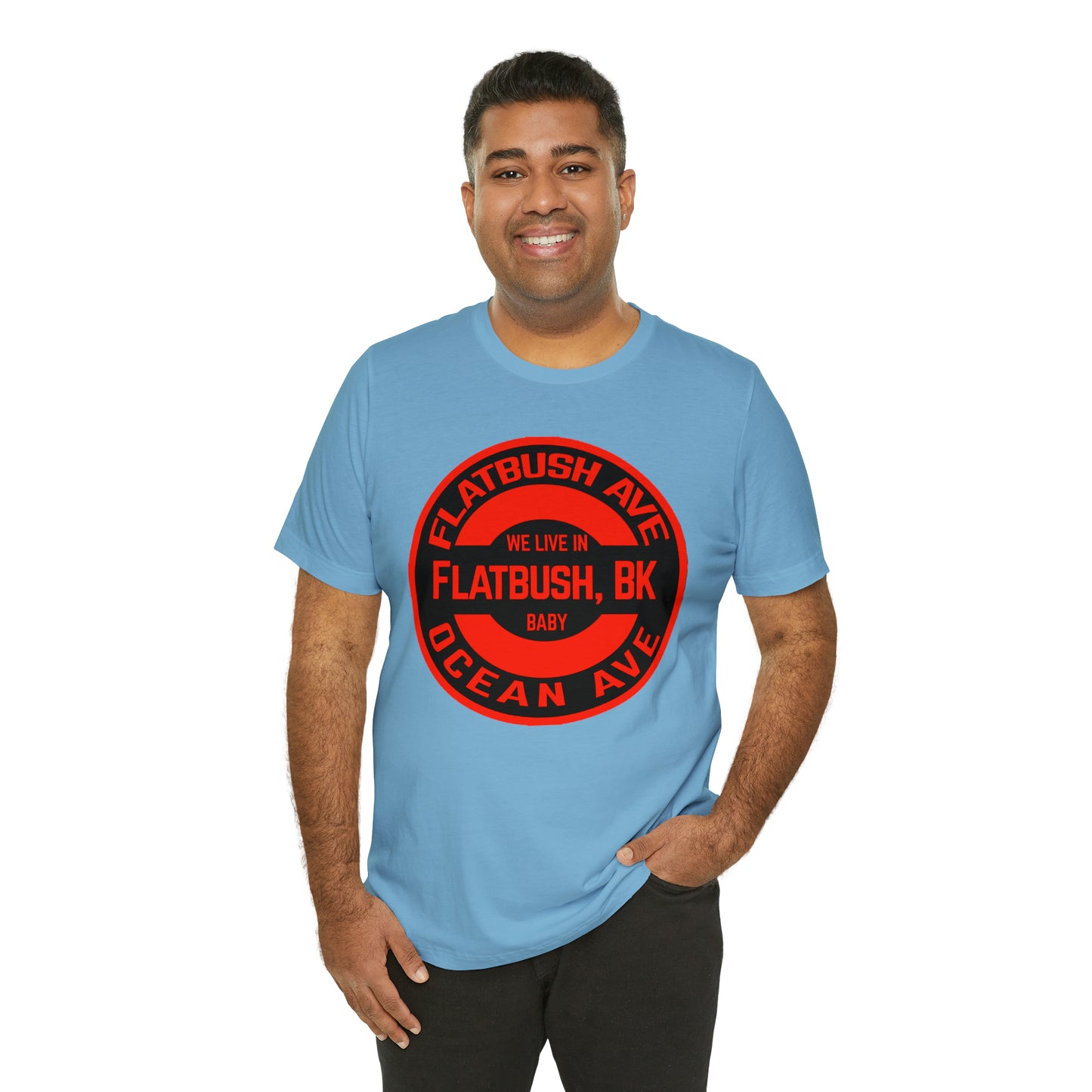 Flatbush, BK - Red - Unisex Jersey Short Sleeve Tee