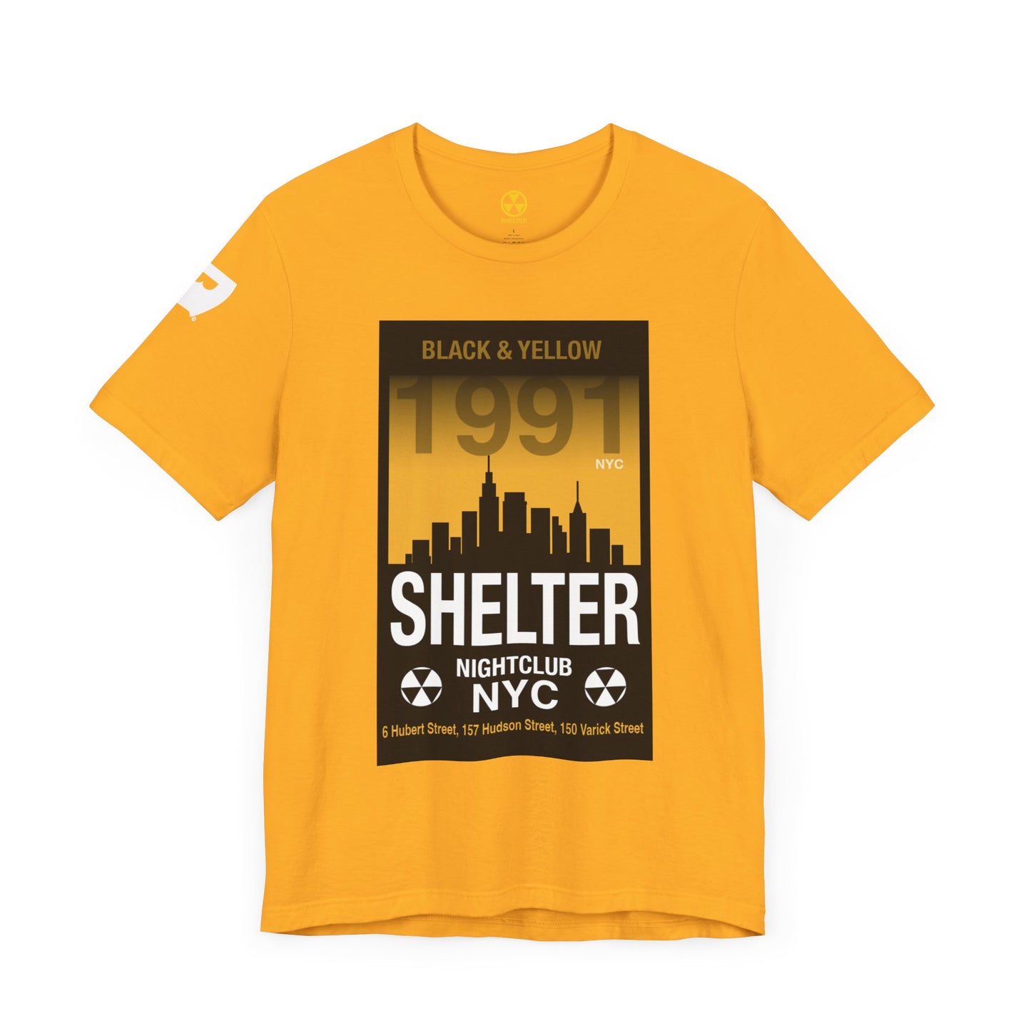 001 Club Shelter Unisex Short Sleeve Tee