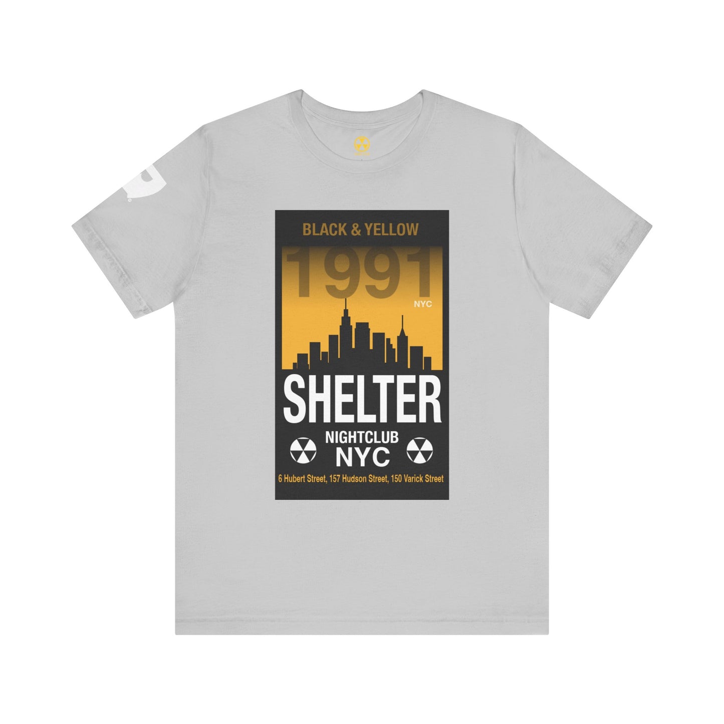 001 Club Shelter Unisex Short Sleeve Tee