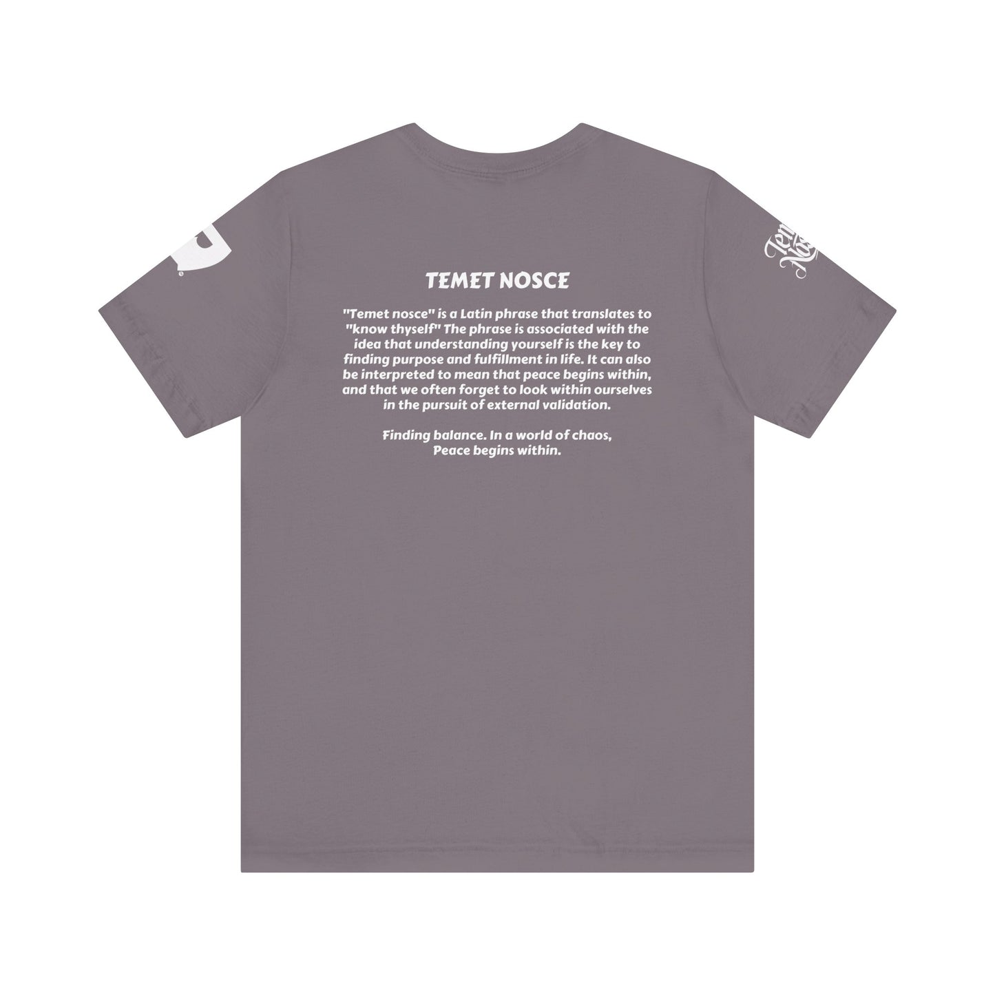 1 - Temet Nosce - Unisex Short Sleeve Tee
