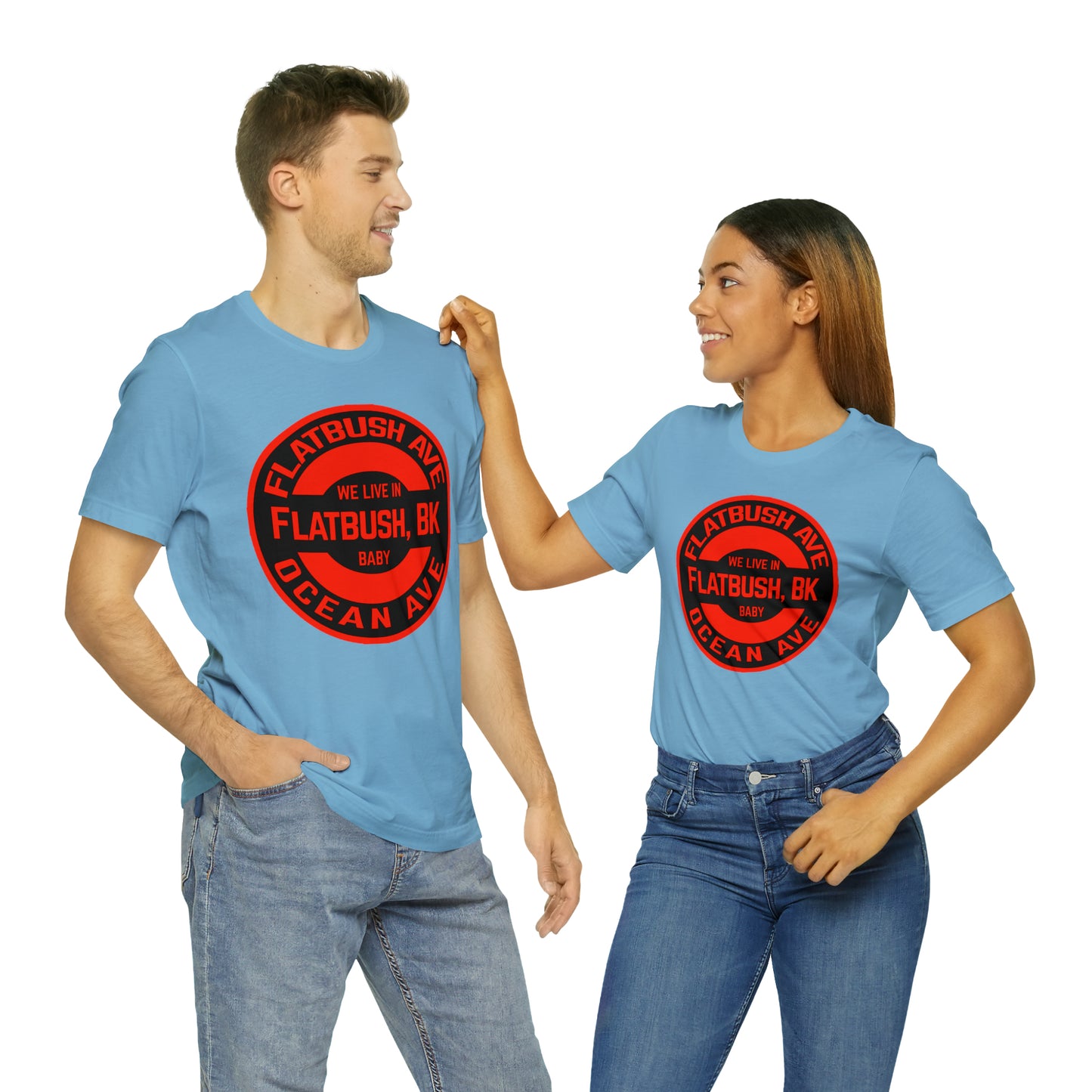 Flatbush, BK - Red - Unisex Jersey Short Sleeve Tee