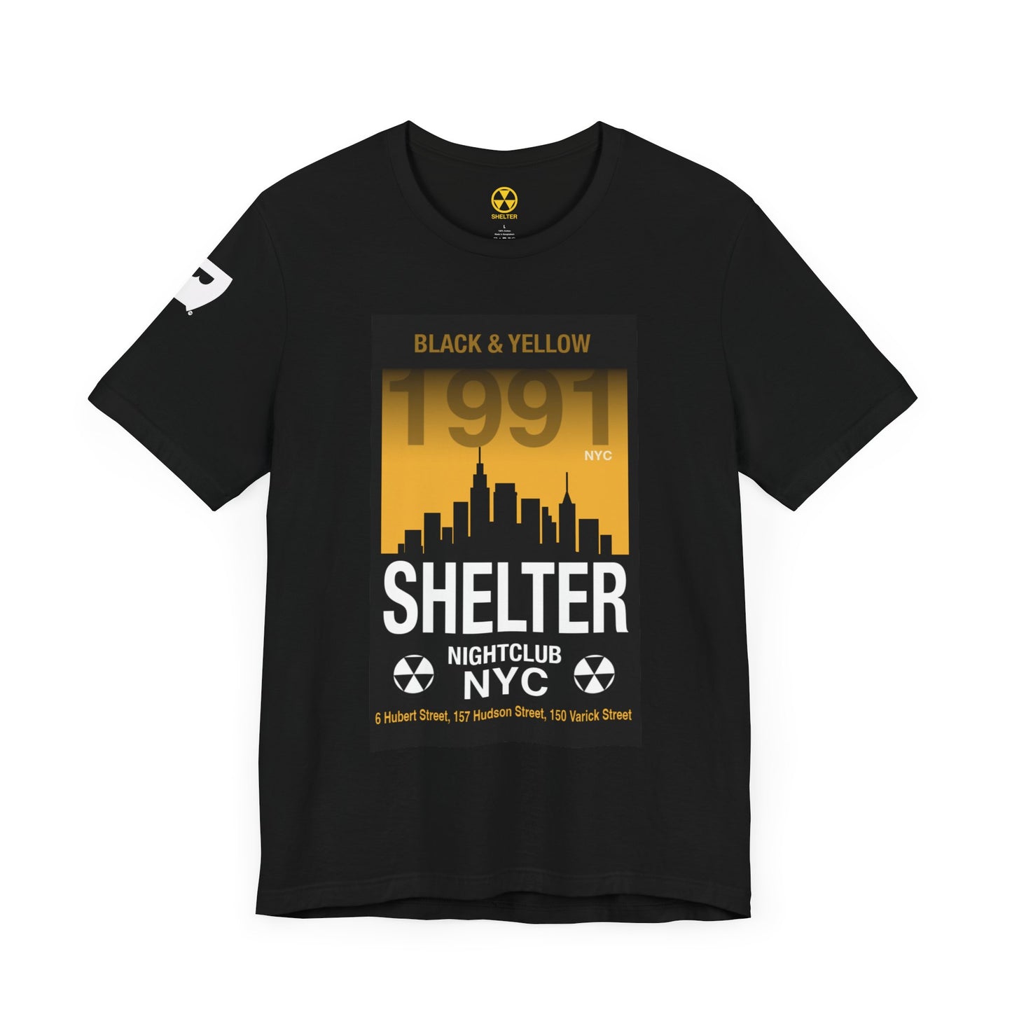 001 Club Shelter Unisex Short Sleeve Tee