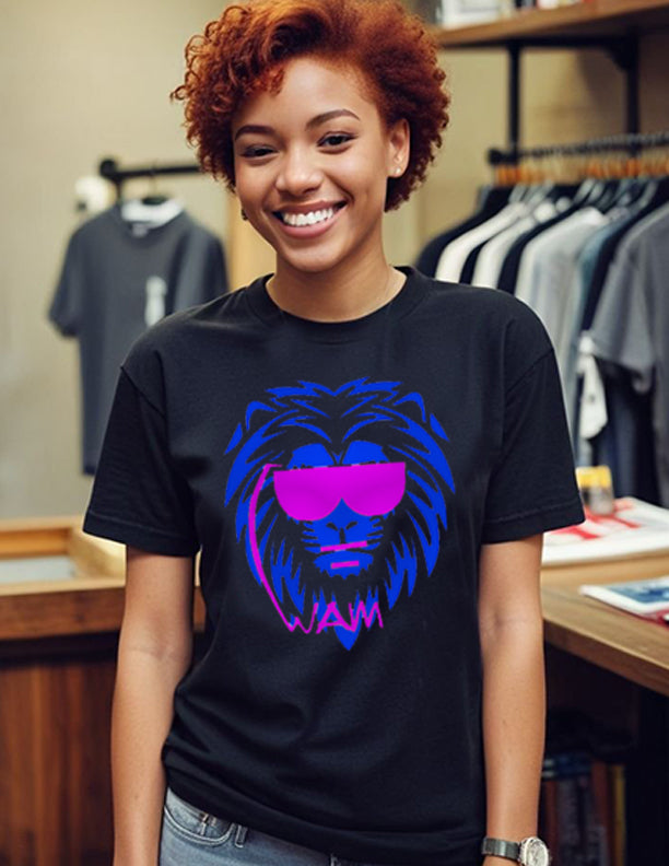 1 - Beastmode - Lion - Purple - Unisex Jersey Short Sleeve Tee
