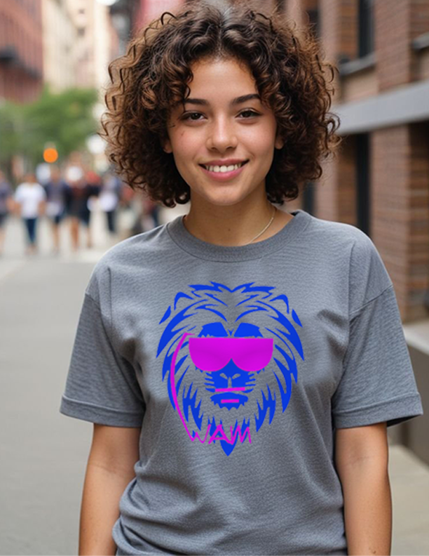 1 - Beastmode - Lion - Purple - Unisex Jersey Short Sleeve Tee