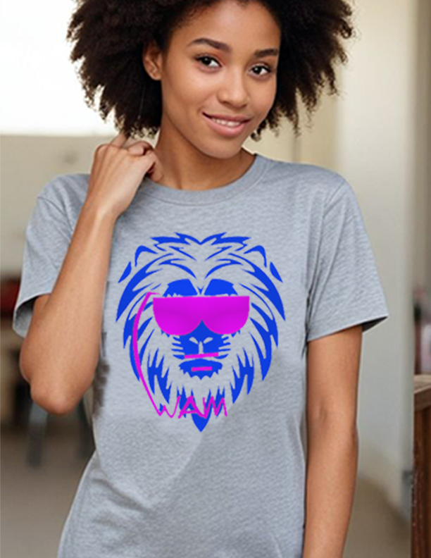 1 - Beastmode - Lion - Purple - Unisex Jersey Short Sleeve Tee