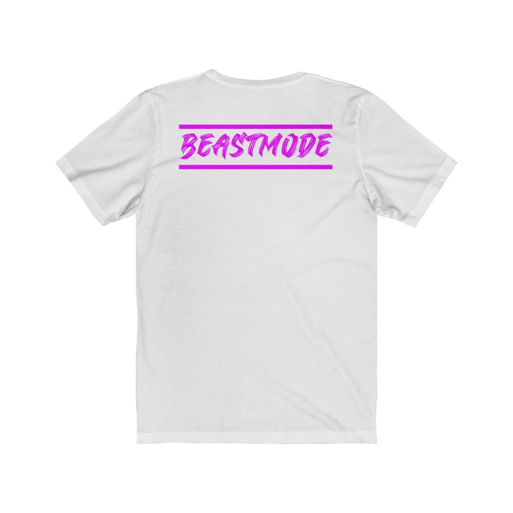 1 - Beastmode - Lion - Purple - Unisex Jersey Short Sleeve Tee