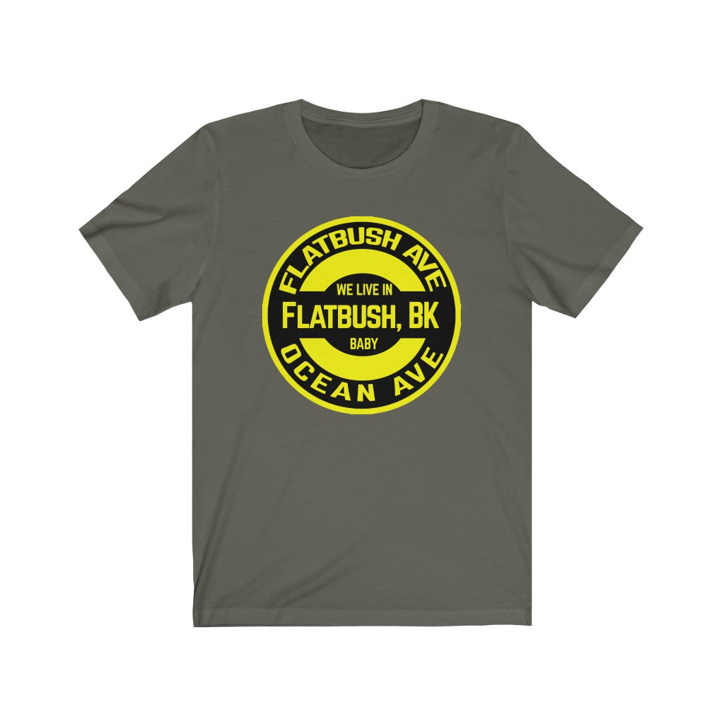 Flatbush, BK - Yellow - Unisex Jersey Short Sleeve Tee
