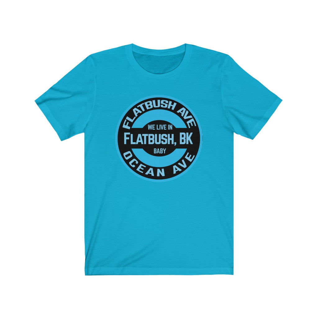 Flatbush, Bk - Blue - Unisex Jersey Short Sleeve Tee