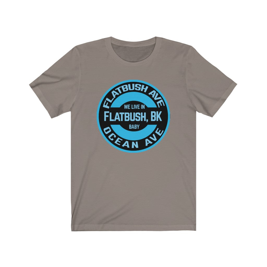 Flatbush, Bk - Blue - Unisex Jersey Short Sleeve Tee