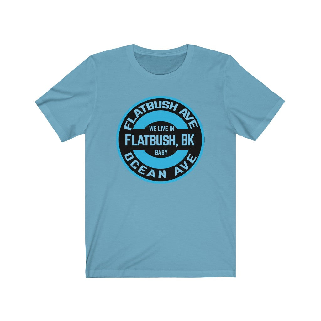 Flatbush, Bk - Blue - Unisex Jersey Short Sleeve Tee