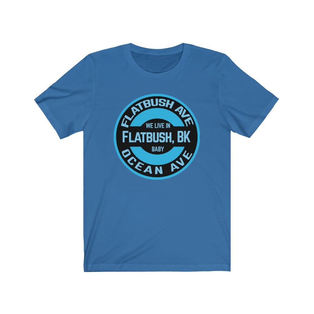 Flatbush, Bk - Blue - Unisex Jersey Short Sleeve Tee
